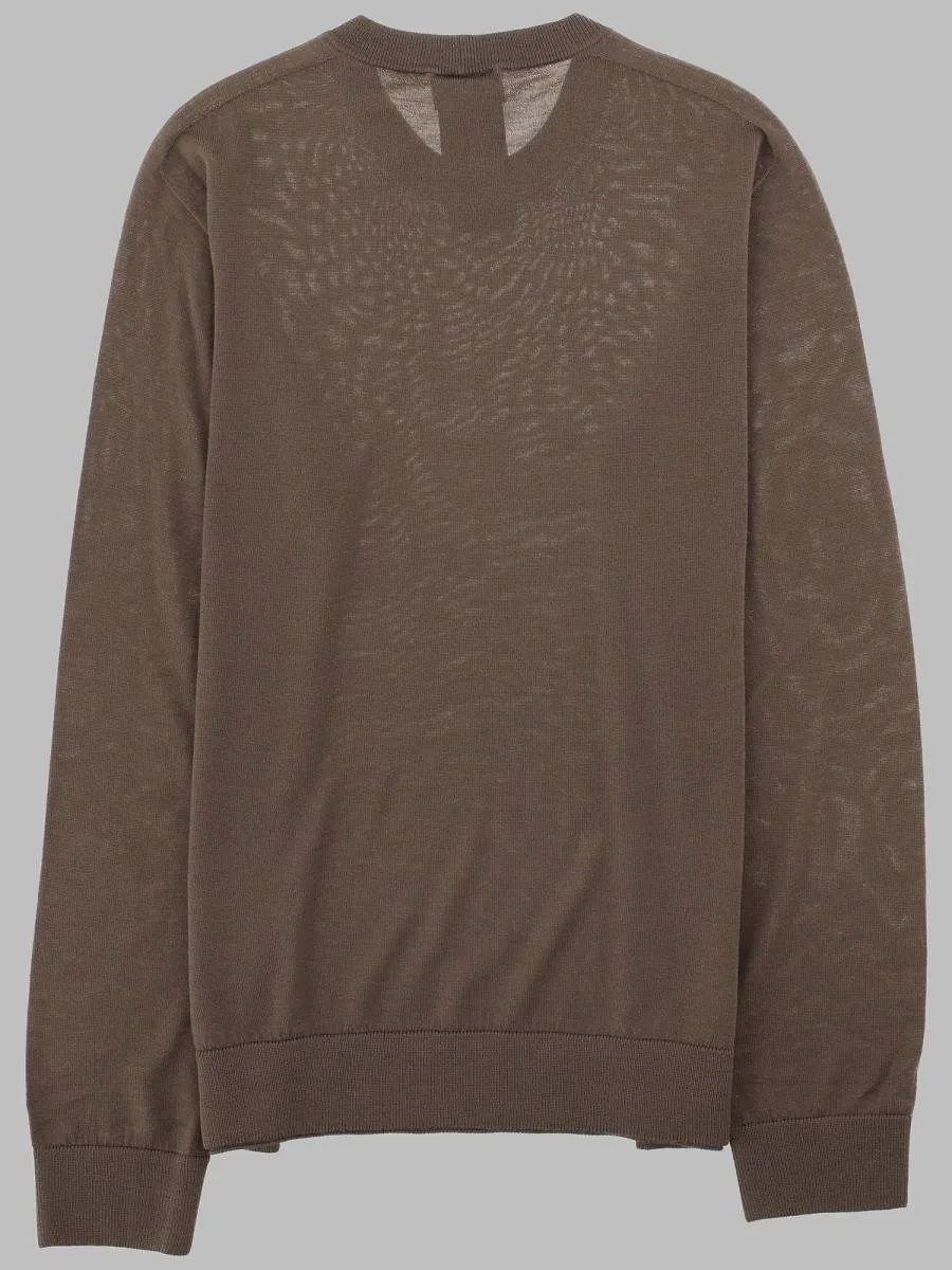 Giorgio Armani Sheer Logo Knitted Sweater