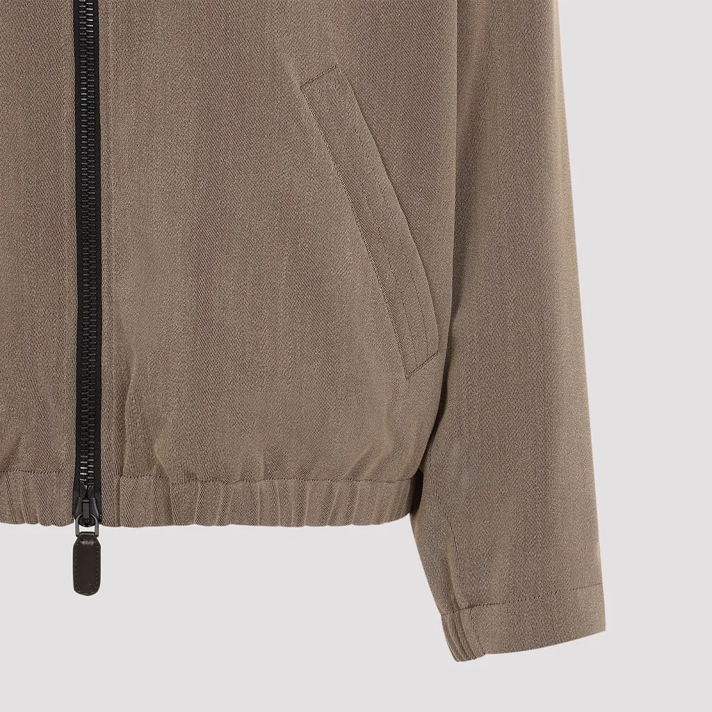 Shearling Collar Blouson Jacket