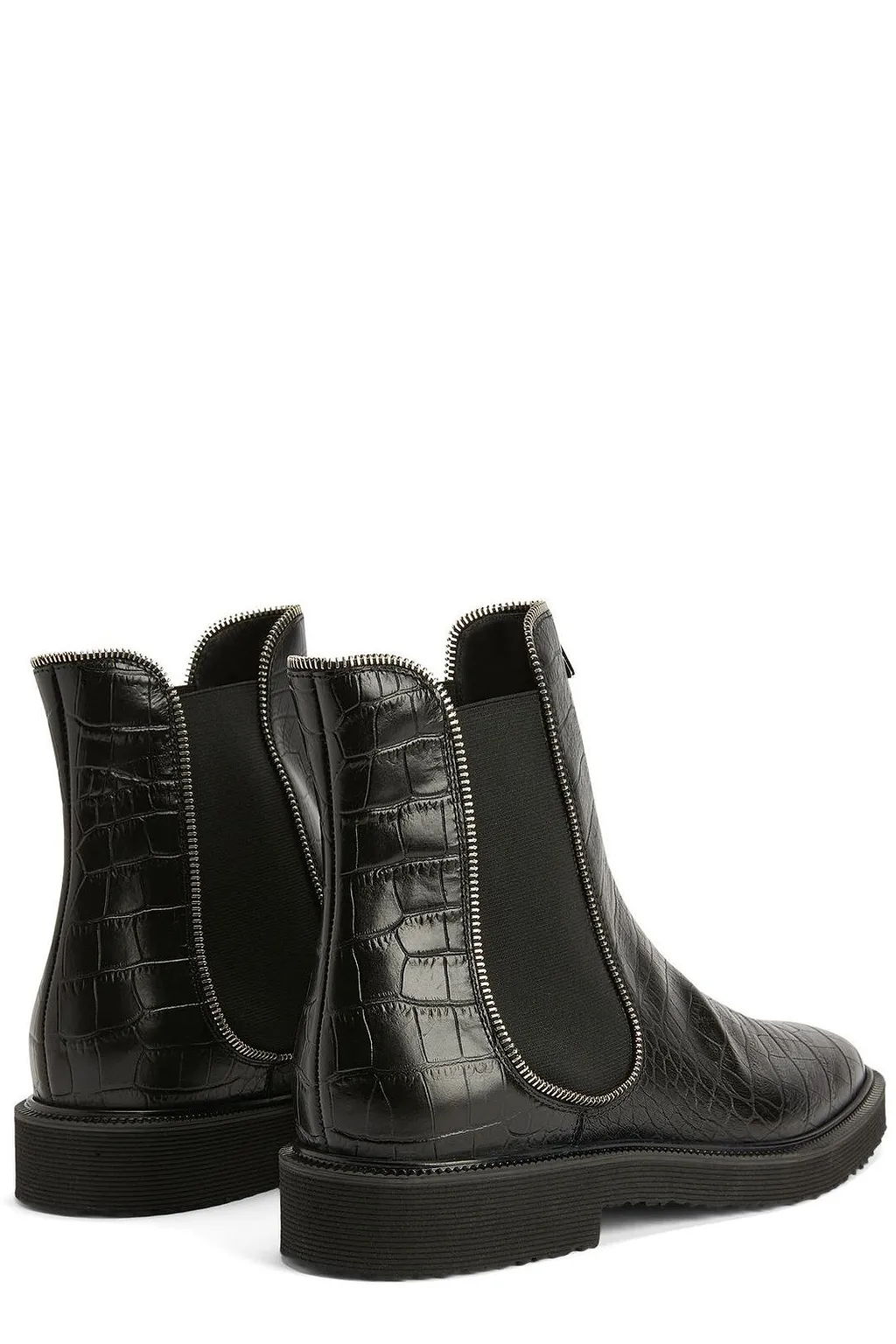 Giuseppe Zanotti Jaky Embossed Chelsea Boots