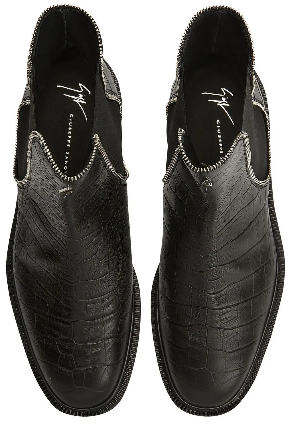 Giuseppe Zanotti Jaky Embossed Chelsea Boots