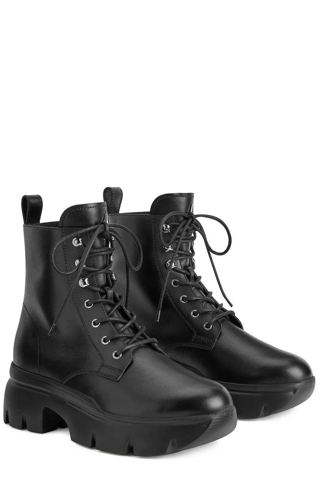 Apocalypse Round Toe Lace-Up Boots
