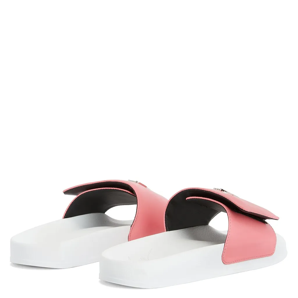 Giuseppe Zanotti New Brett Logo Slide Sandals