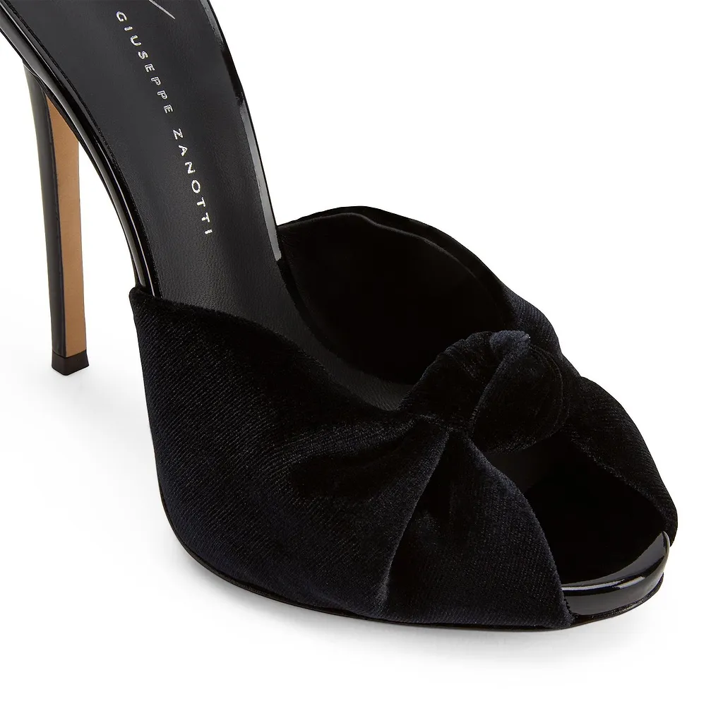 Giuseppe Zanotti Bridget Velvet Sandals
