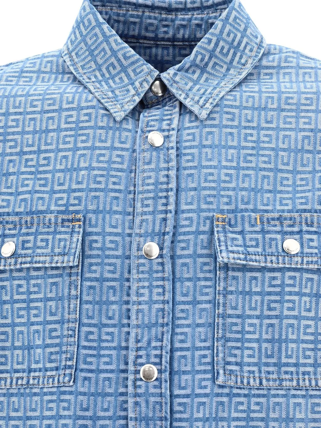 Givenchy 4G Boxy Fit Denim Shirt