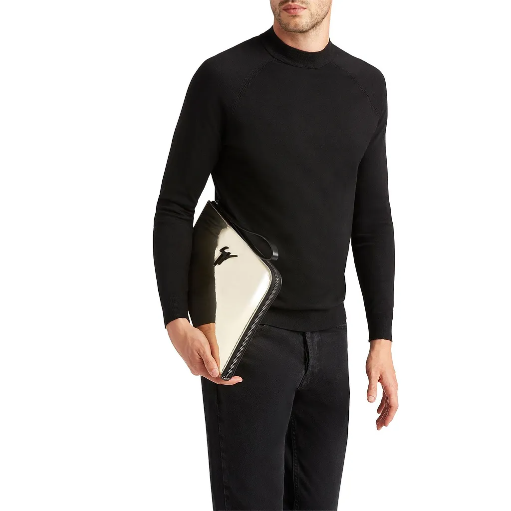 Giuseppe Zanotti Zip-Up Clutch Bag