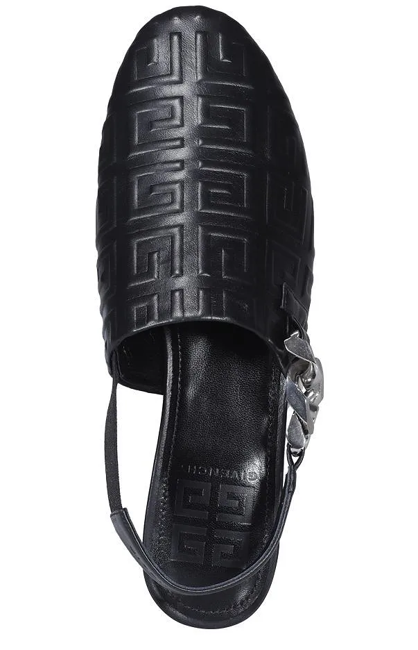 Givenchy 4G-Motif Slingback Flat Mules