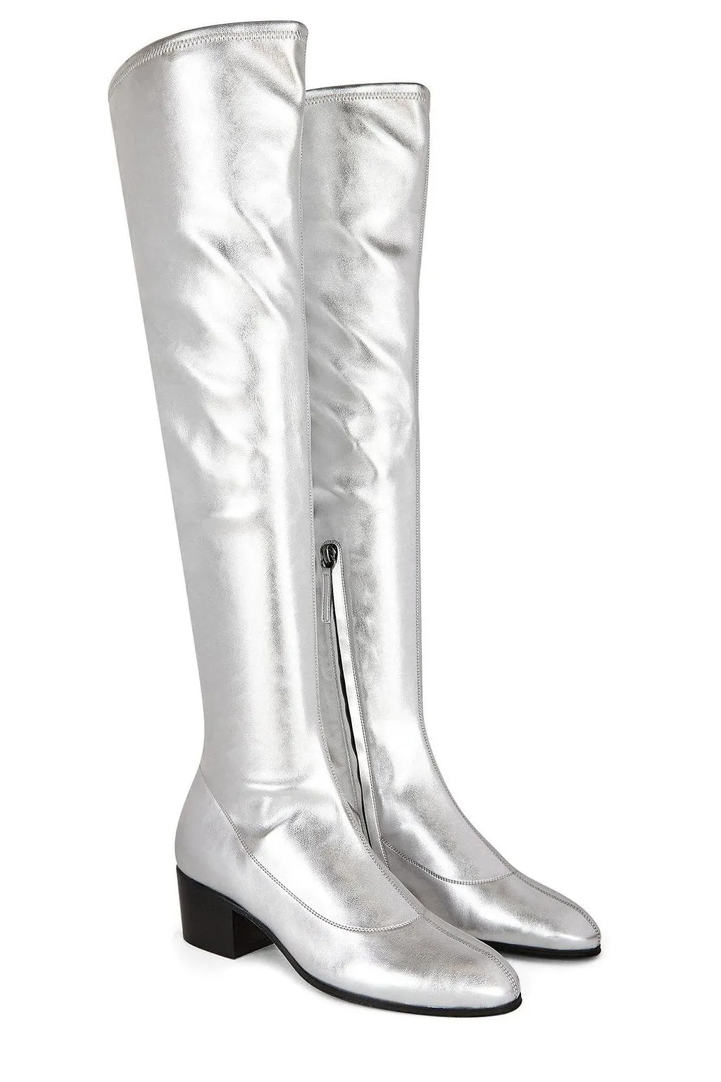 Portland Metallic Effect Knee-Length Boots