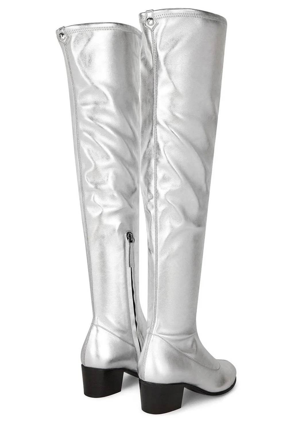 Portland Metallic Effect Knee-Length Boots