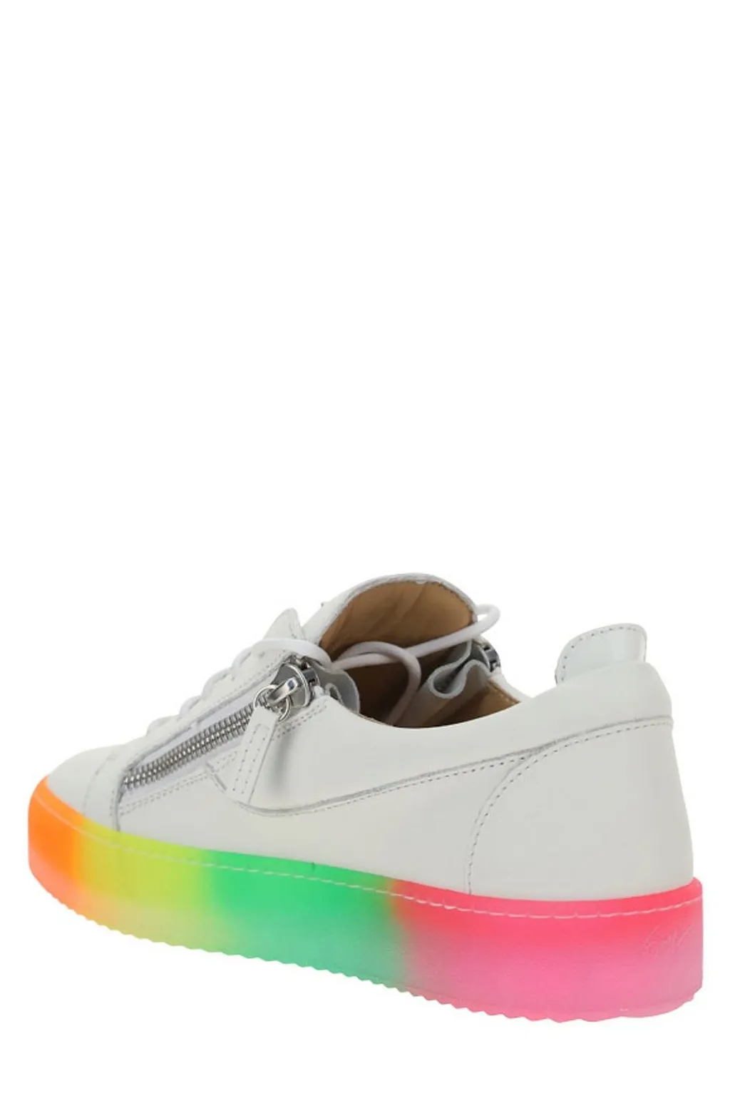 Giuseppe Zanotti Rainbow-Print Zip Detail Sneakers