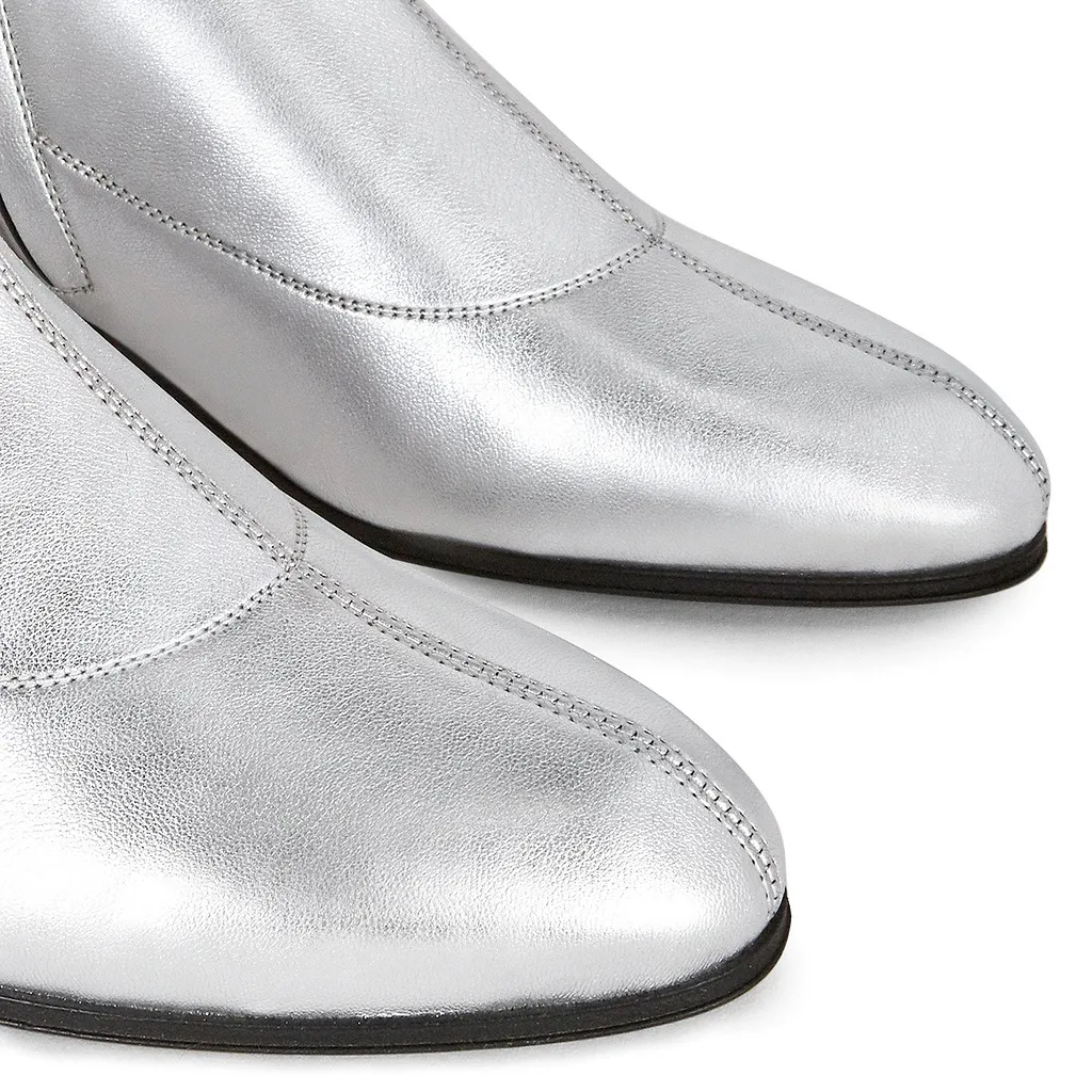 Portland Metallic Effect Knee-Length Boots