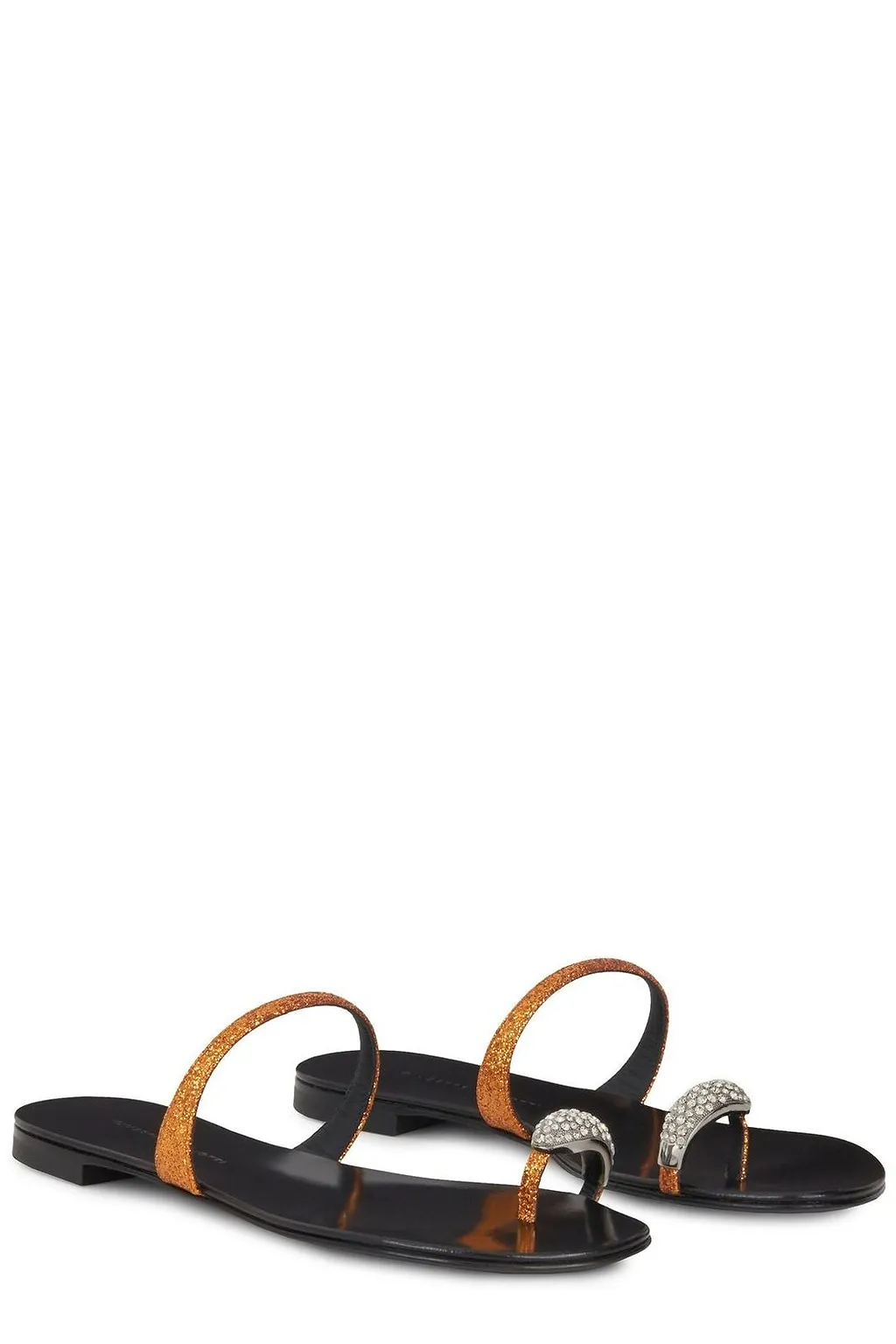 Giuseppe Zanotti Ring Embellished Flat Sandals