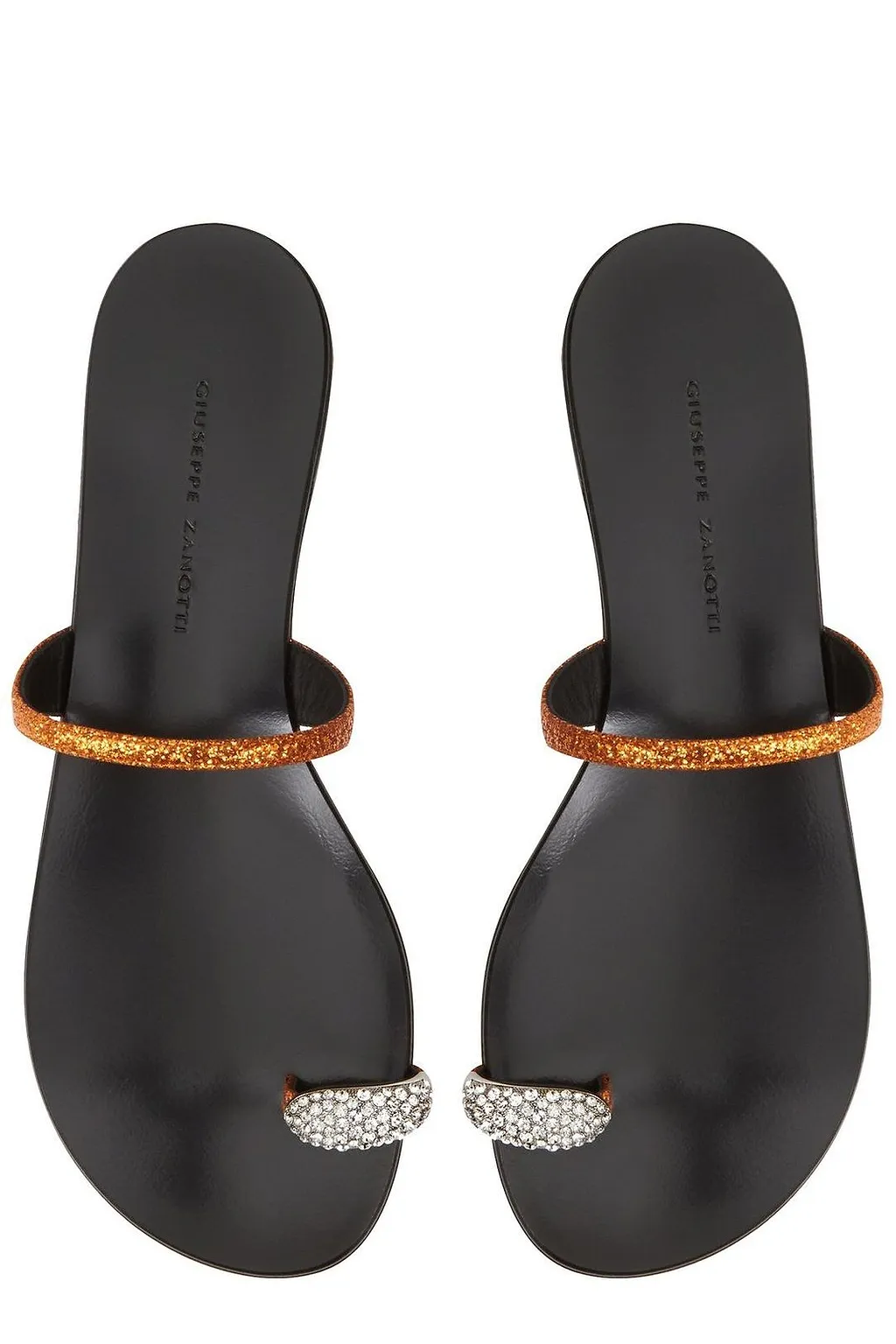 Giuseppe Zanotti Ring Embellished Flat Sandals