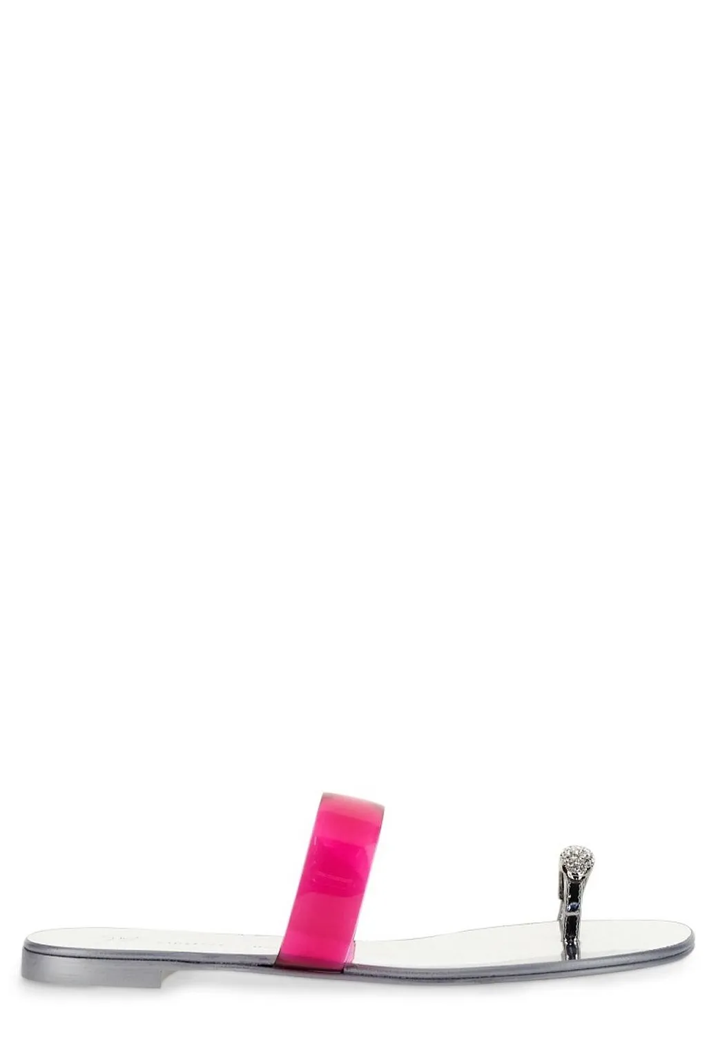 Giuseppe Zanotti Ring Plexi Flat Sandals