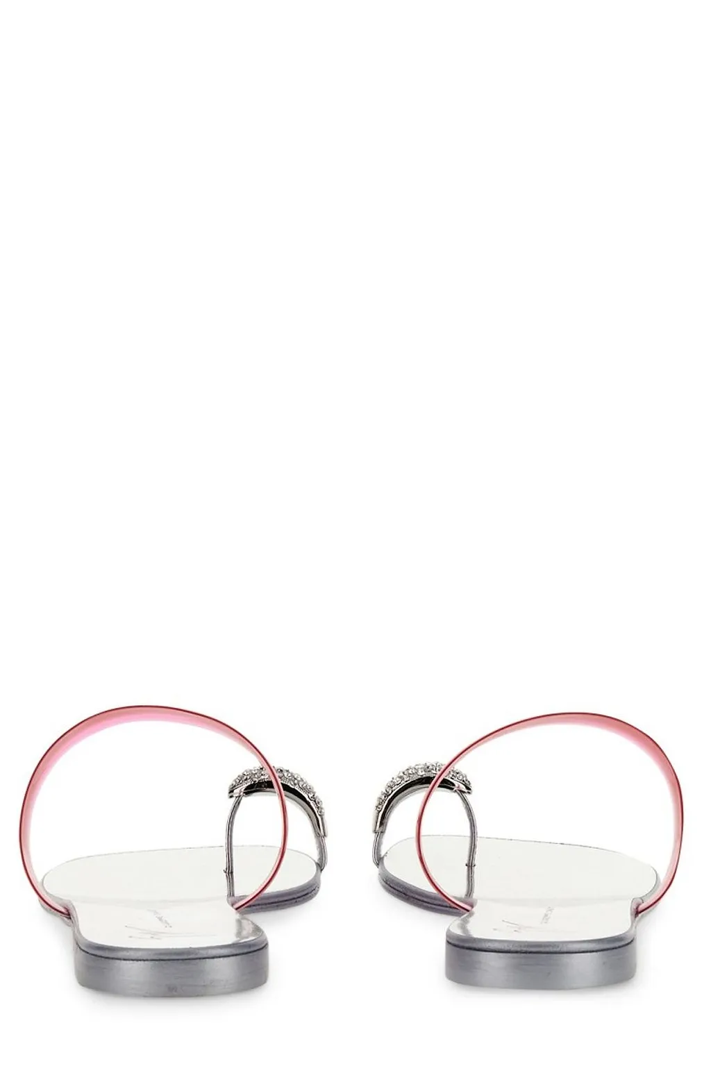 Giuseppe Zanotti Ring Plexi Flat Sandals