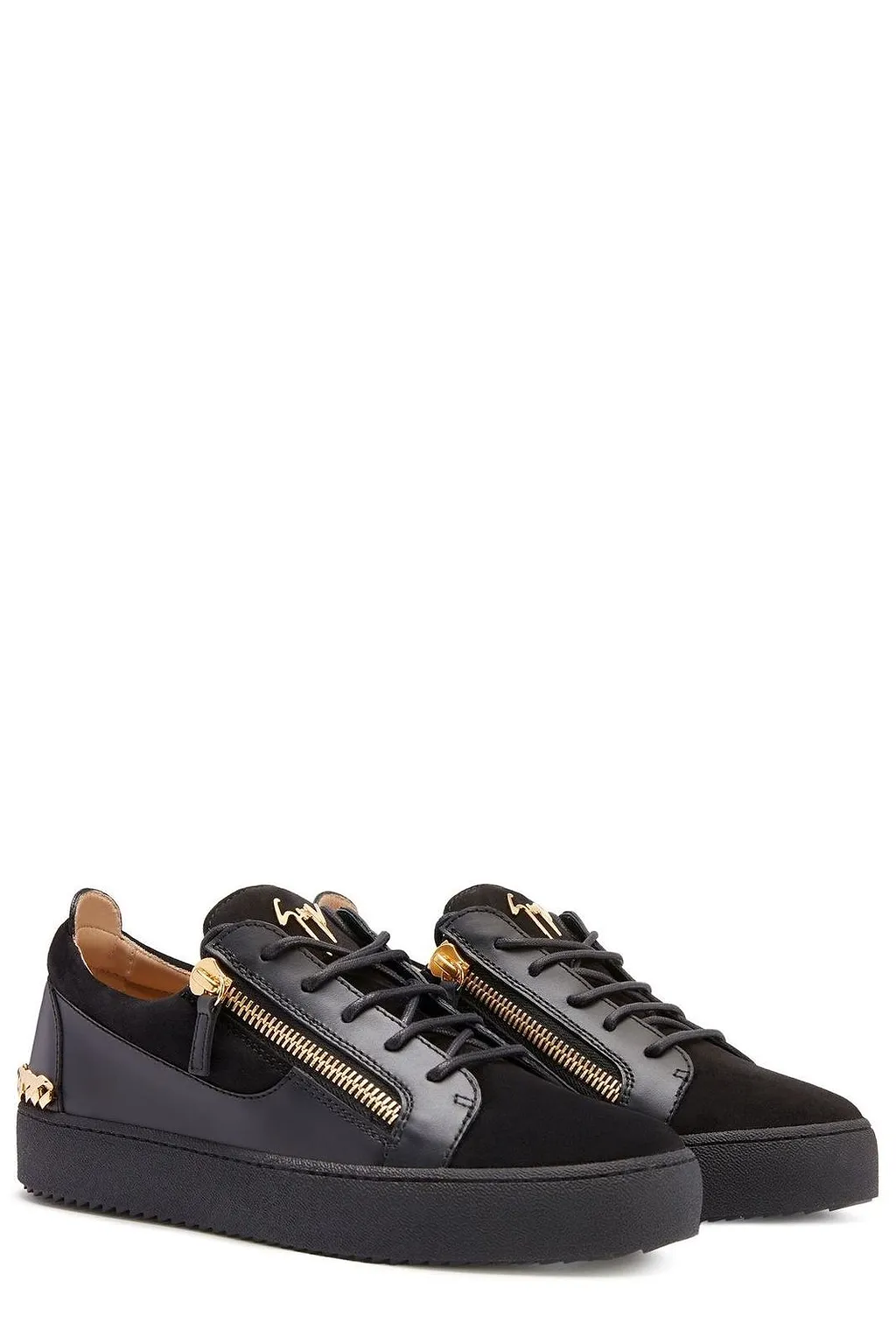Giuseppe Zanotti Round Toe Lace-Up Sneakers