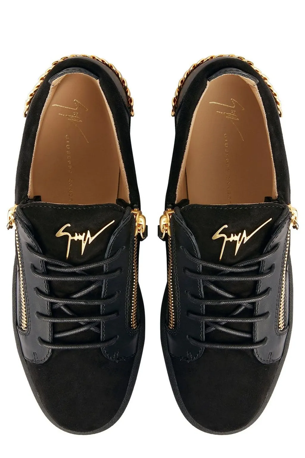 Giuseppe Zanotti Round Toe Lace-Up Sneakers