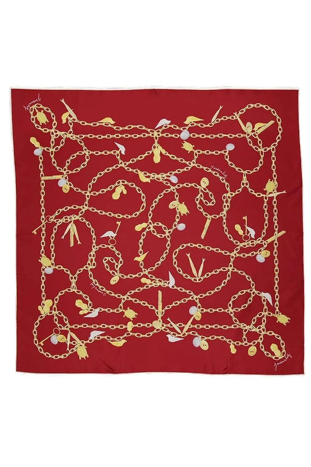 Givenchy Chain-Link Printed Scarf
