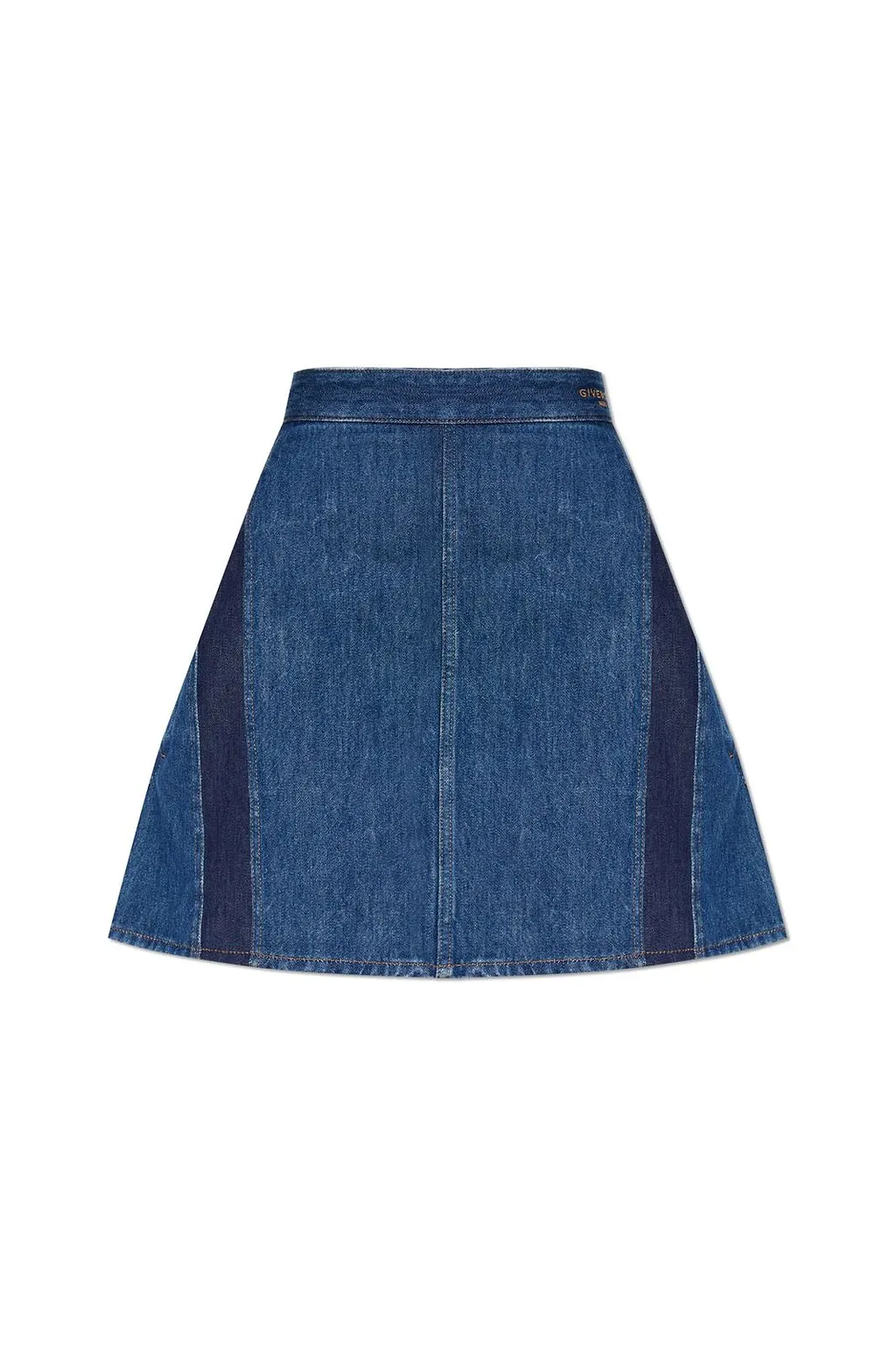 Givenchy Contrast Panel Denim Skirt