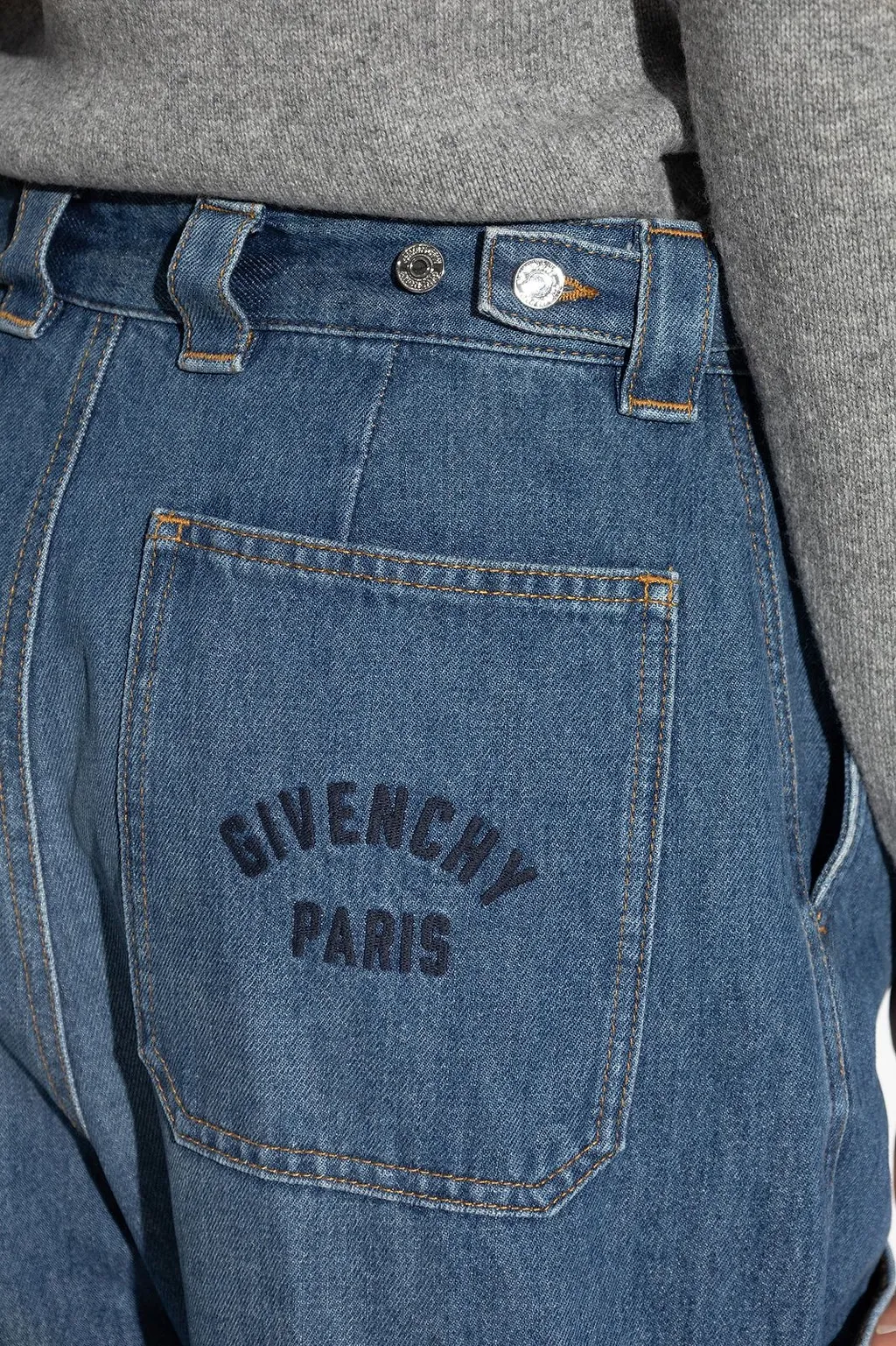 Givenchy Cropped Utility Denim Jeans
