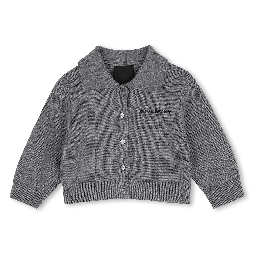 Givenchy Kids Logo-Embroidered Buttoned Knitted Tracksuit