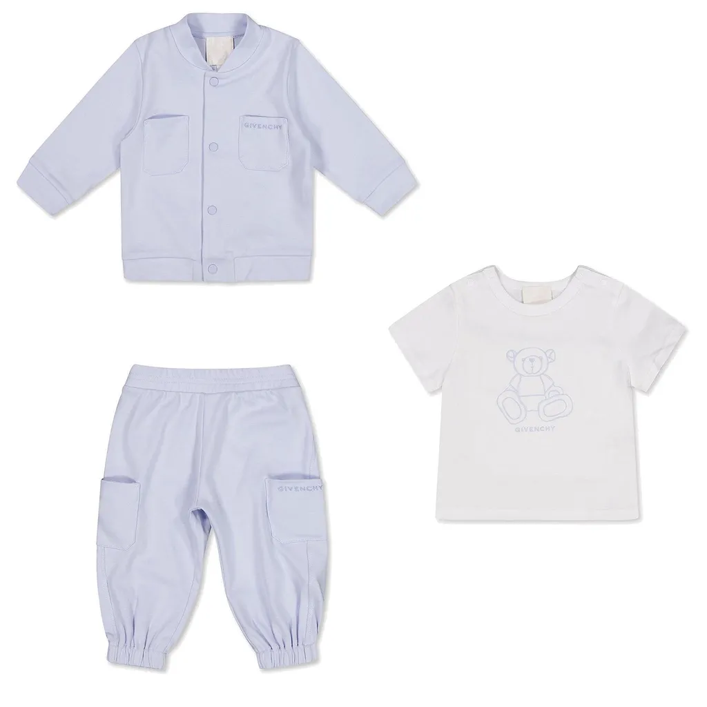 Givenchy Kids Teddy Bear Motif Babygrow Set