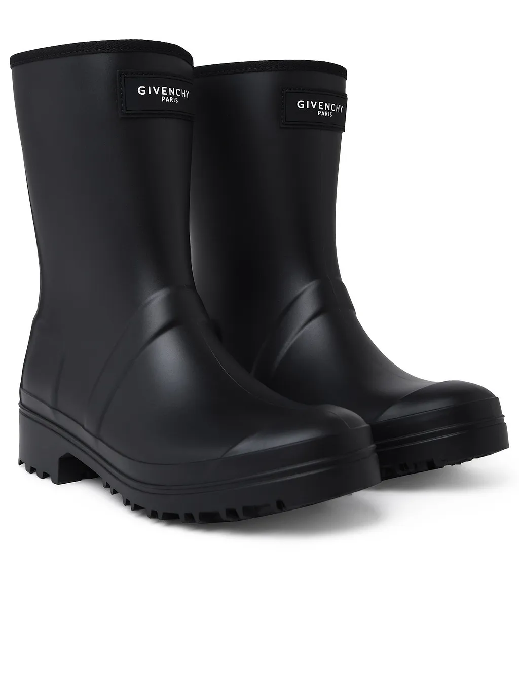 Givenchy Kids Wellington Logo-Patch Ankle Boots