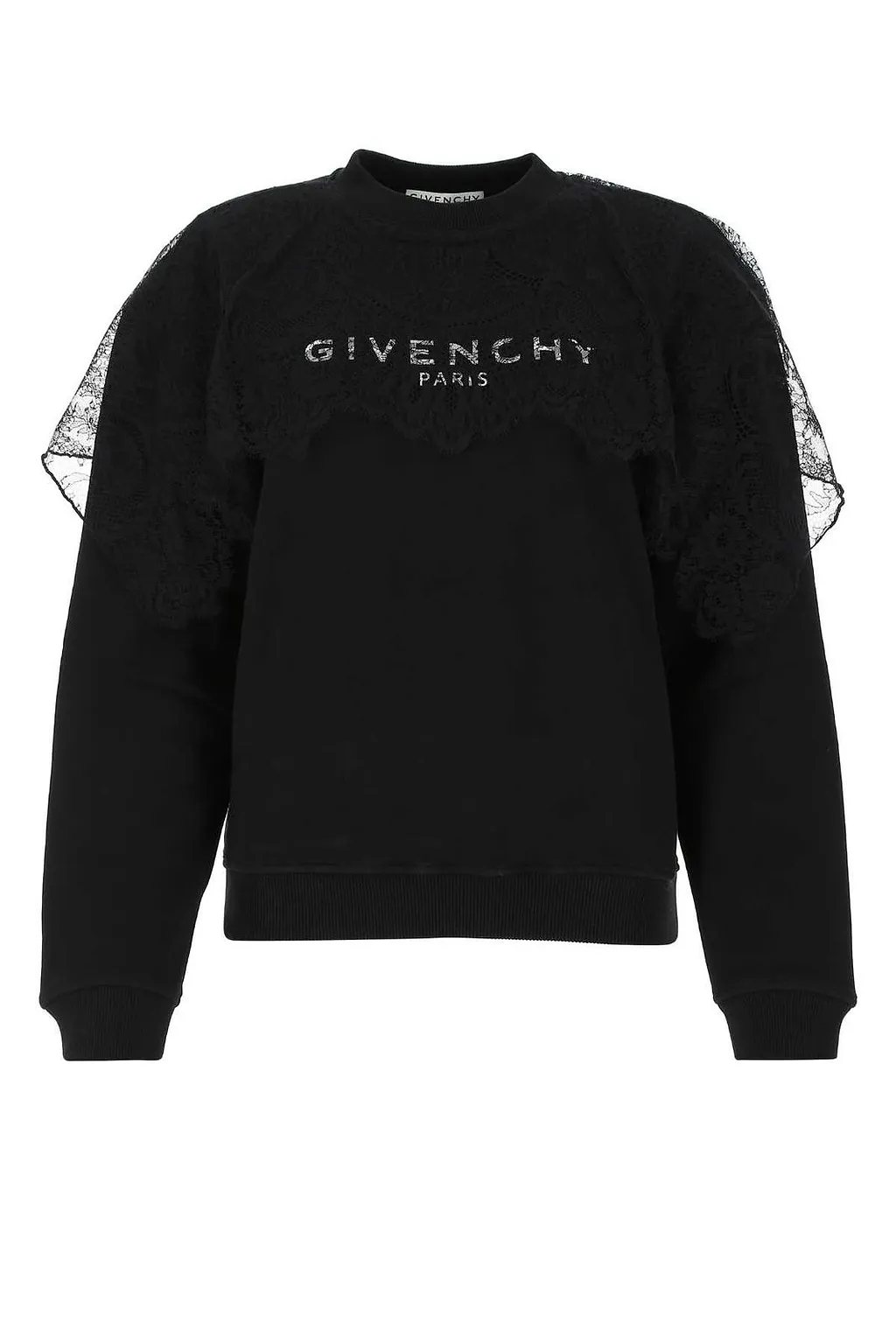 Givenchy Lace Cape Logo Printed Sweatshirt
