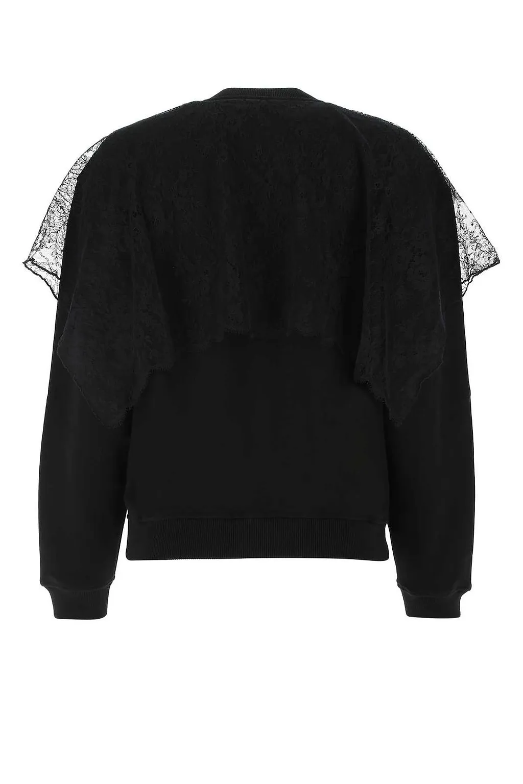 Givenchy Lace Cape Logo Printed Sweatshirt