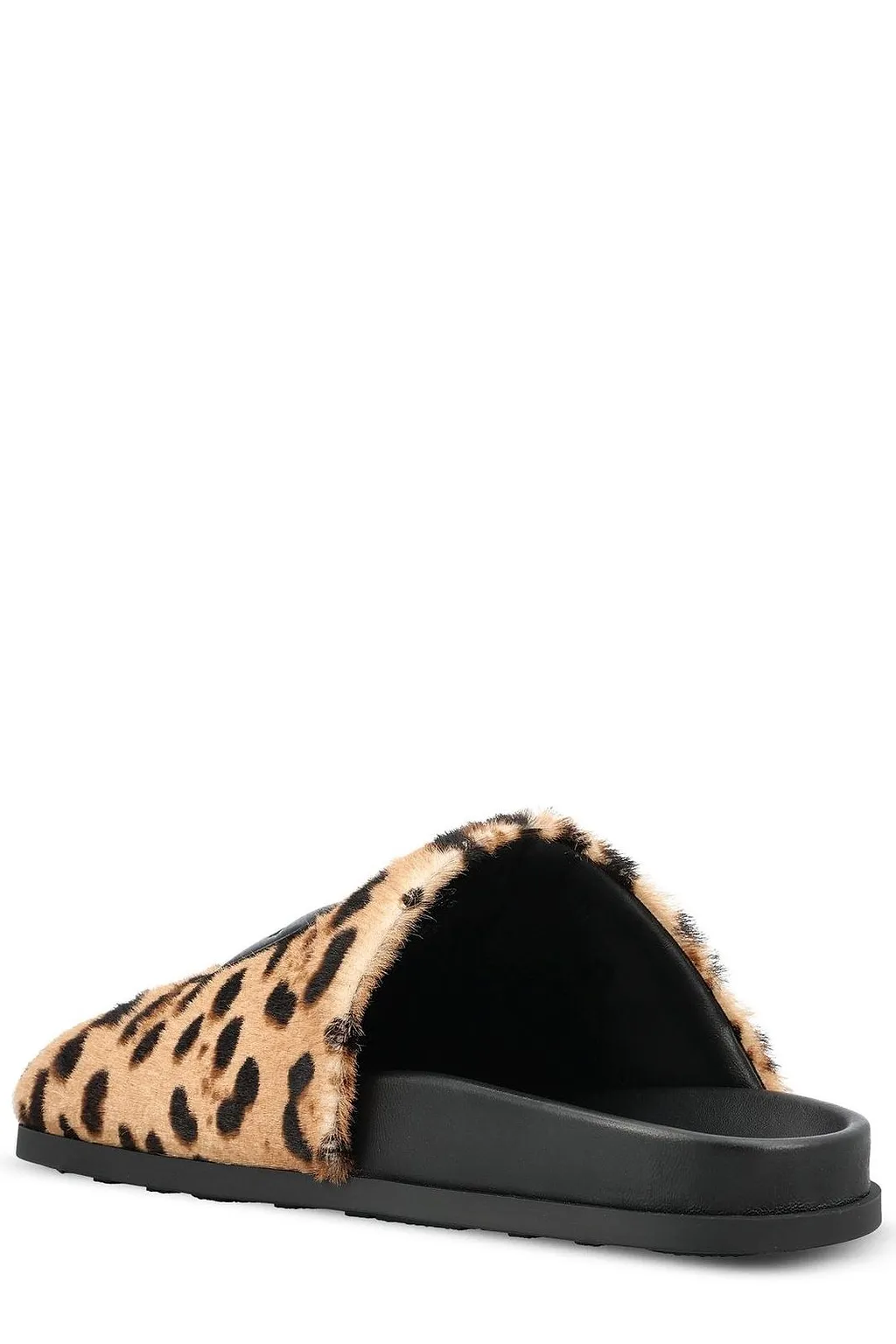 Givenchy Leopard Printed Label Flat Mules