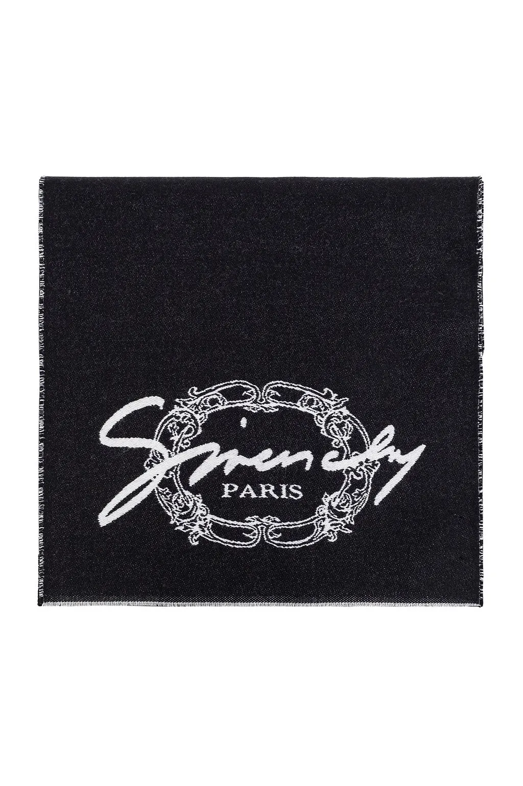 Givenchy Logo Frayed Edge Scarf