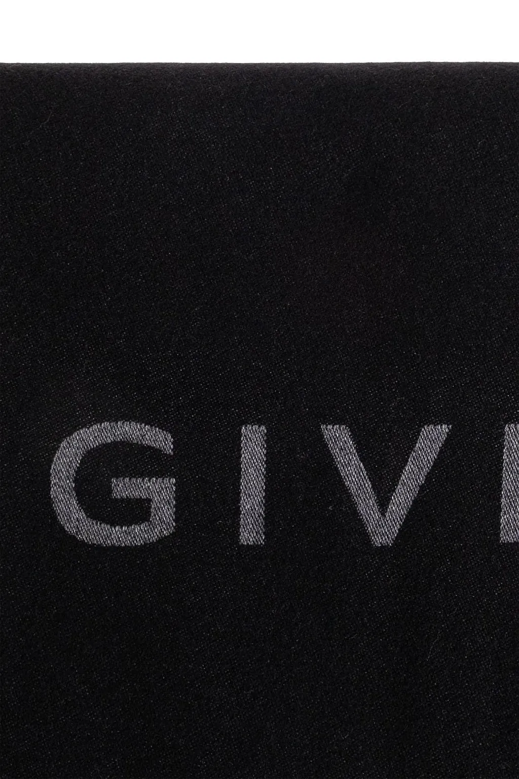 Givenchy Logo Fringe Scarf