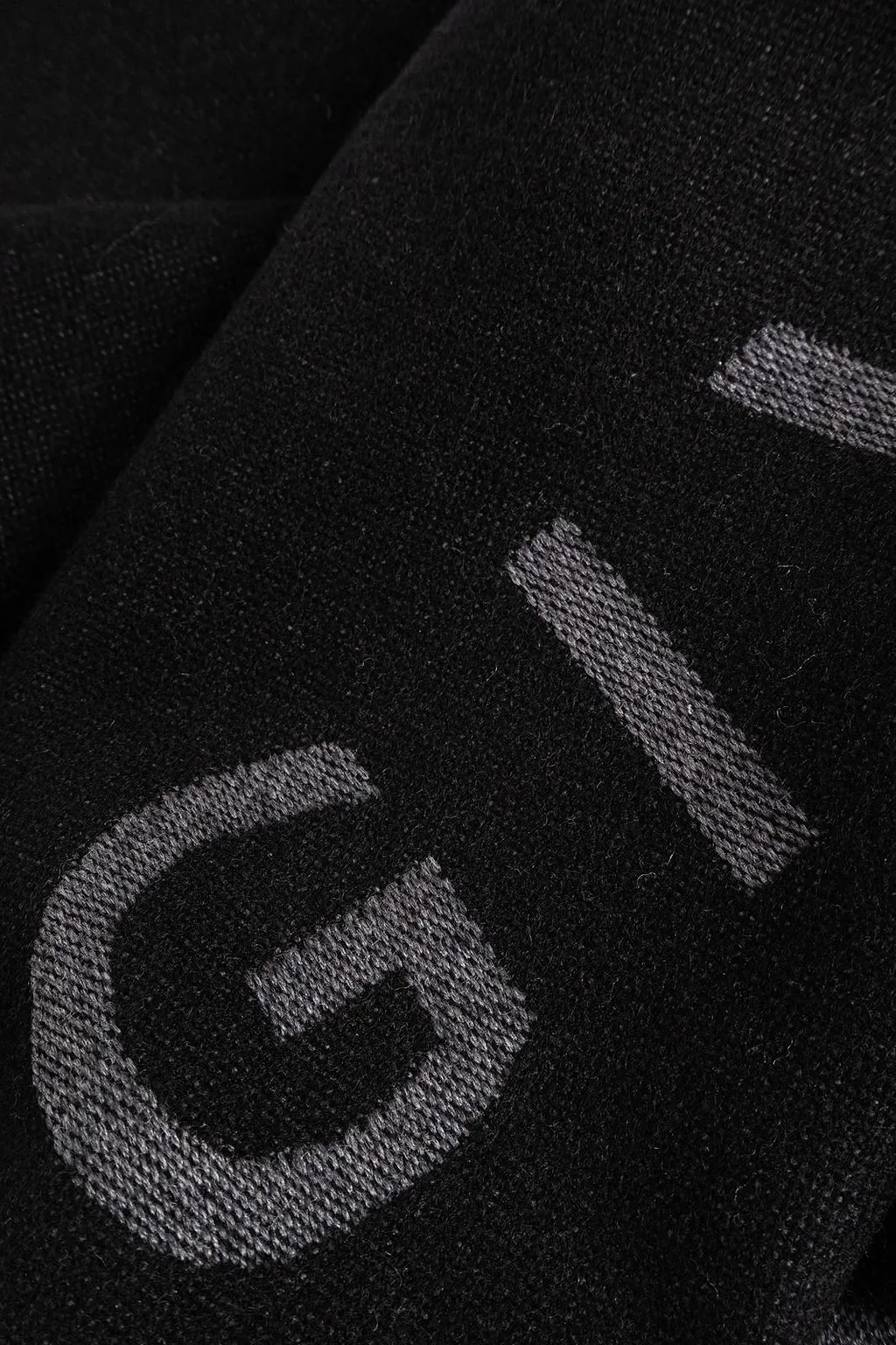 Givenchy Logo Fringe Scarf