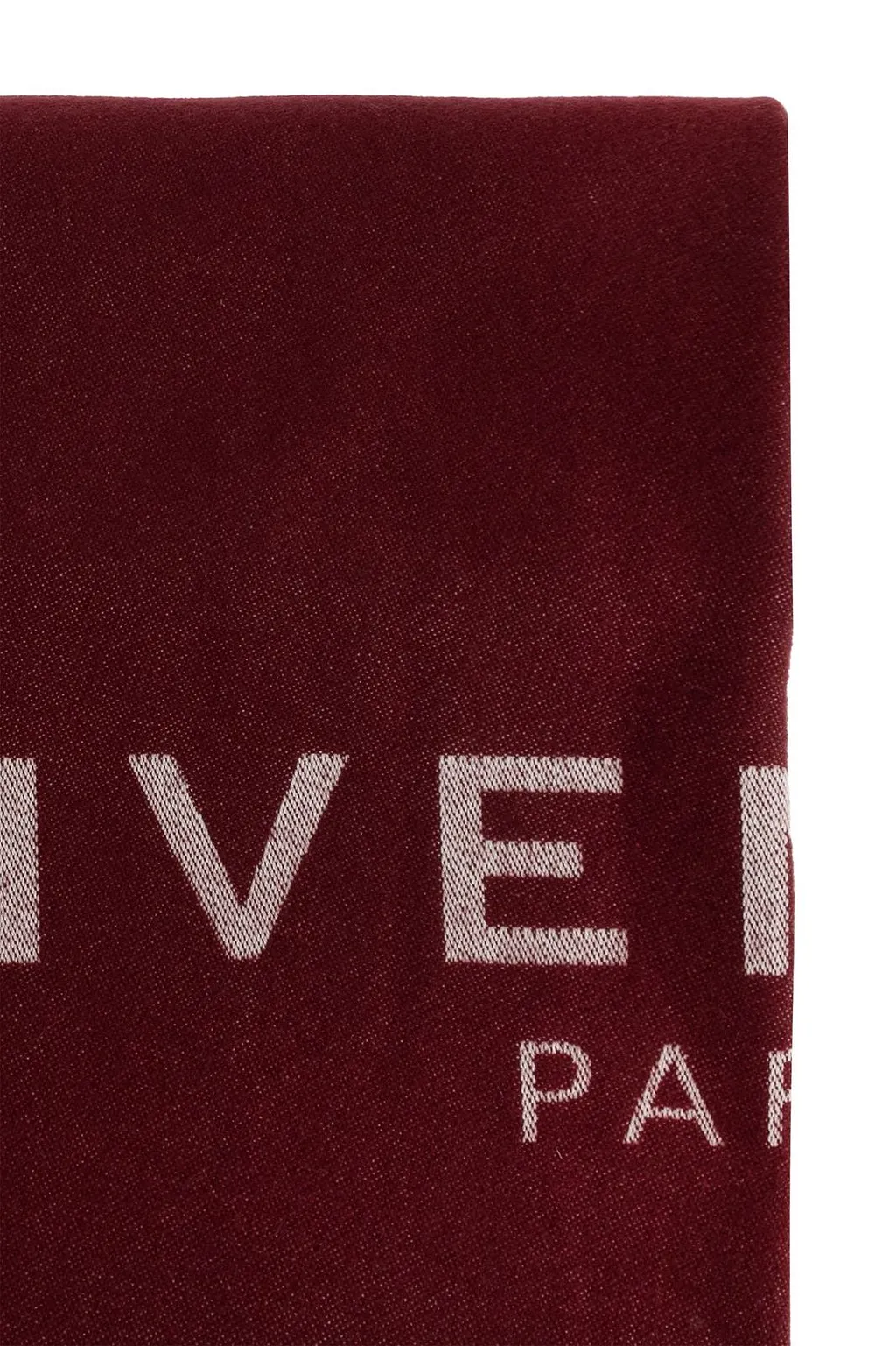 Givenchy Logo Fringe Scarf