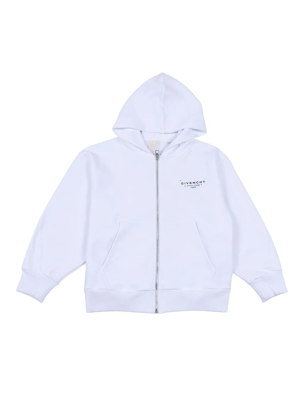 Givenchy Kids Logo Printed Zip-Up Hoodie