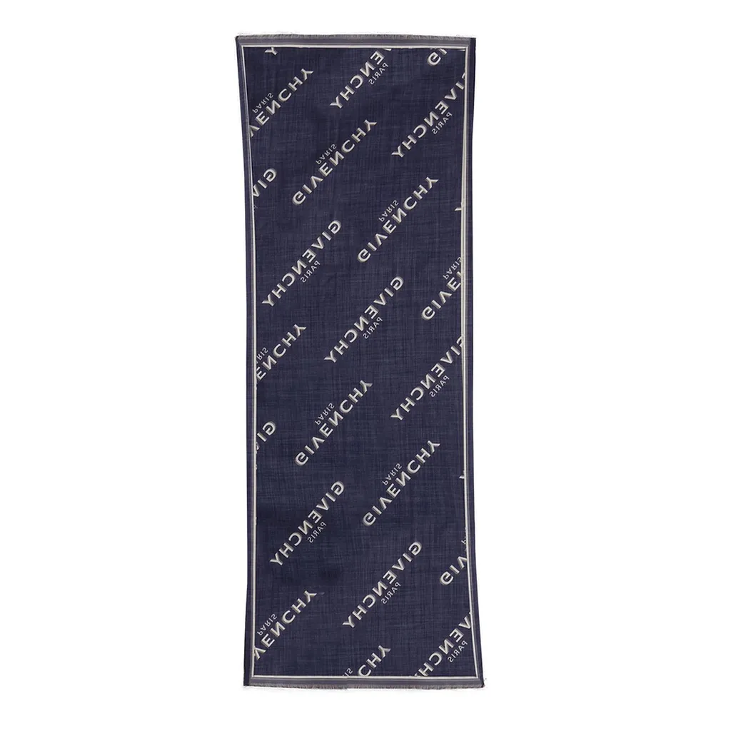 Givenchy Paris Shadow Signature Printed Scarf