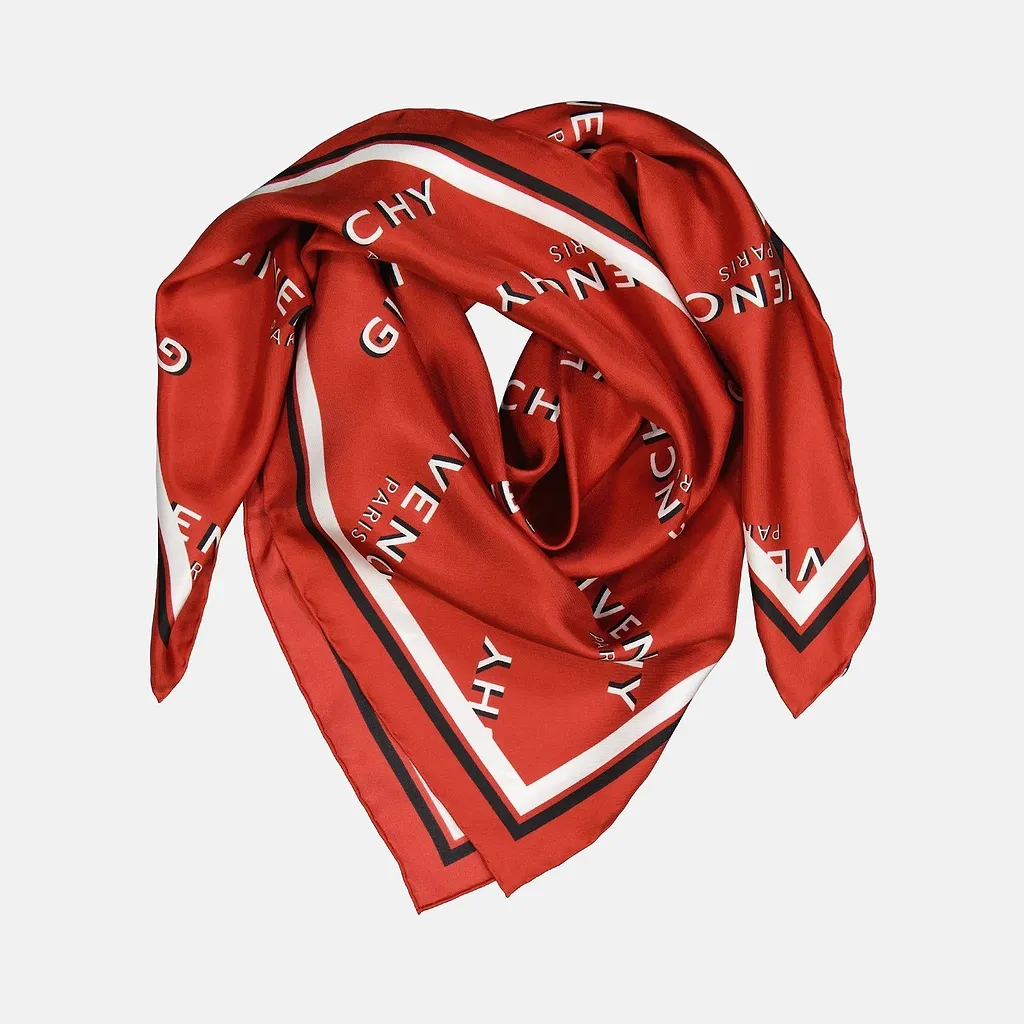 Givenchy Paris Shadow Signature Printed Scarf