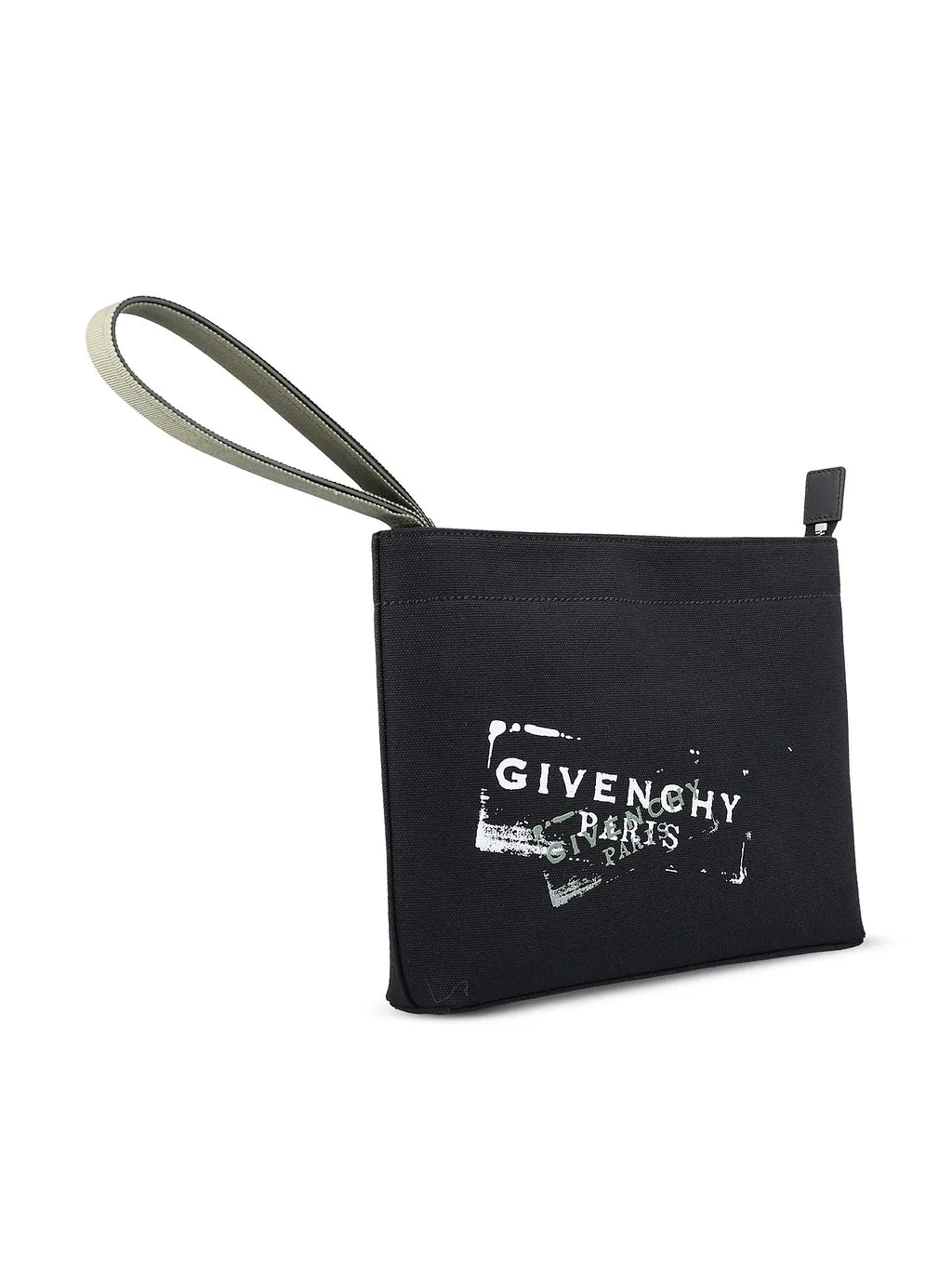 Givenchy Paris Logo Printed Zipped Pouch