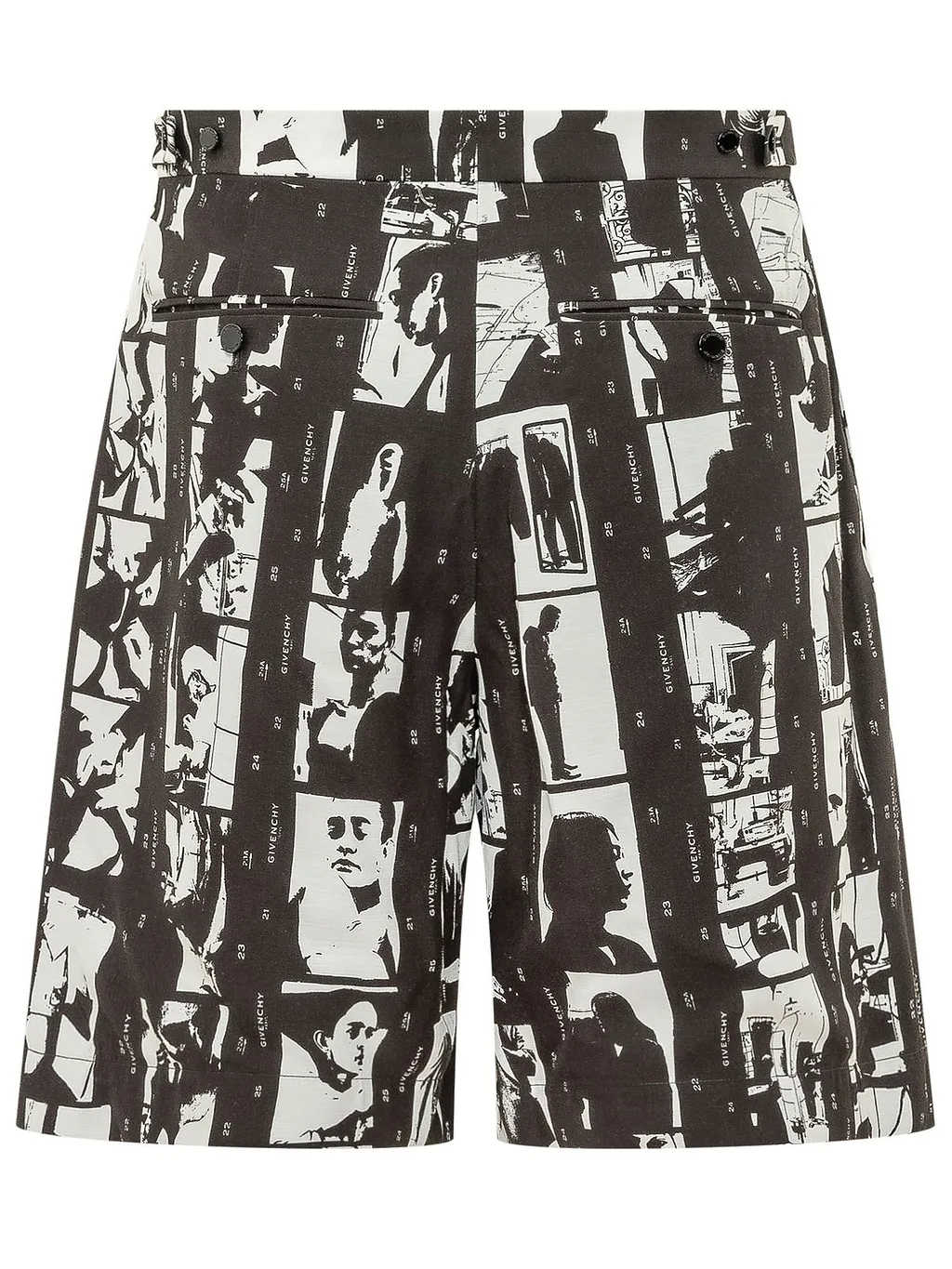Givenchy Photographic Negative Printed Bermuda Shorts