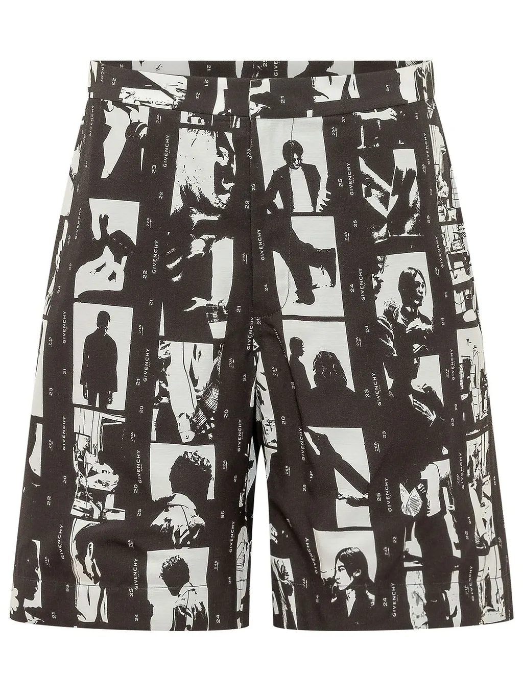 Givenchy Photographic Negative Printed Bermuda Shorts