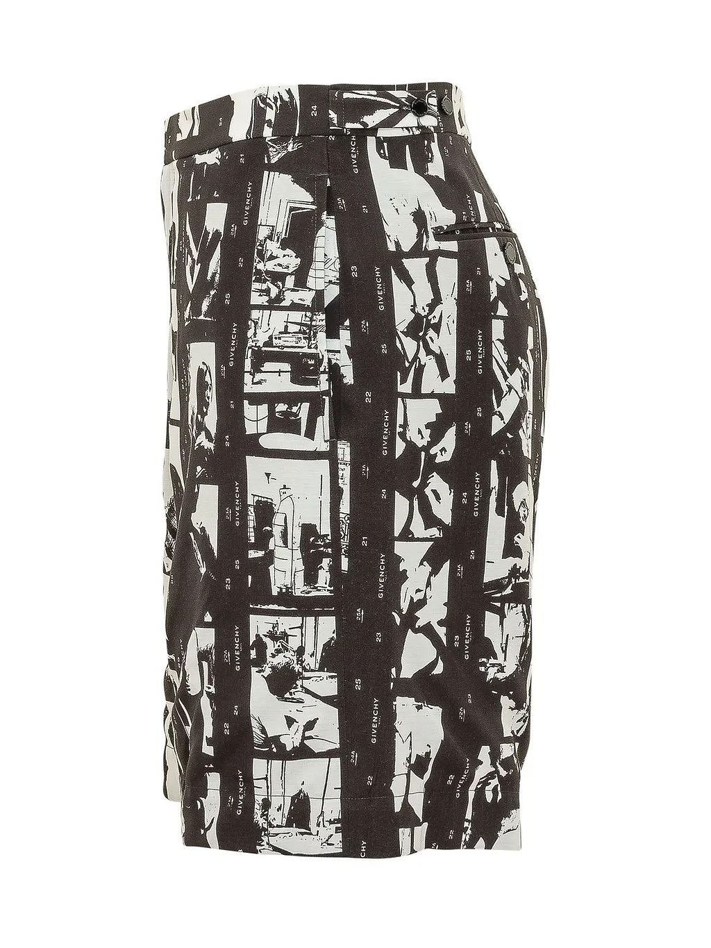 Givenchy Photographic Negative Printed Bermuda Shorts