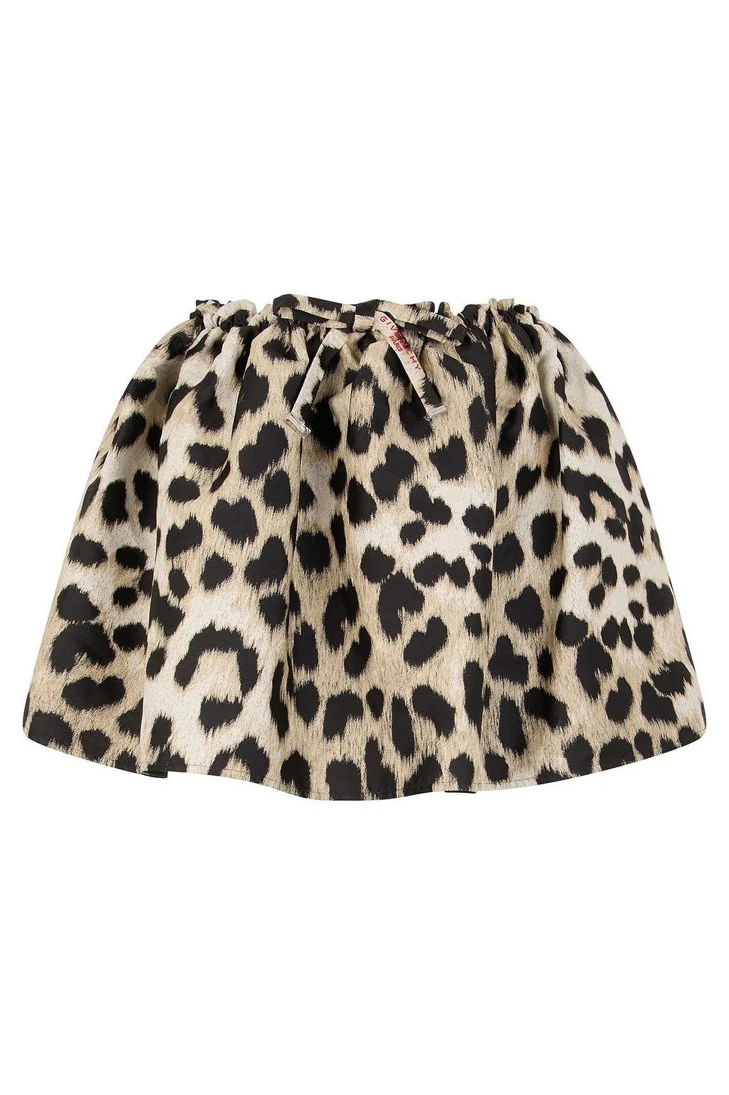 Pleated Leopard Print Skirt