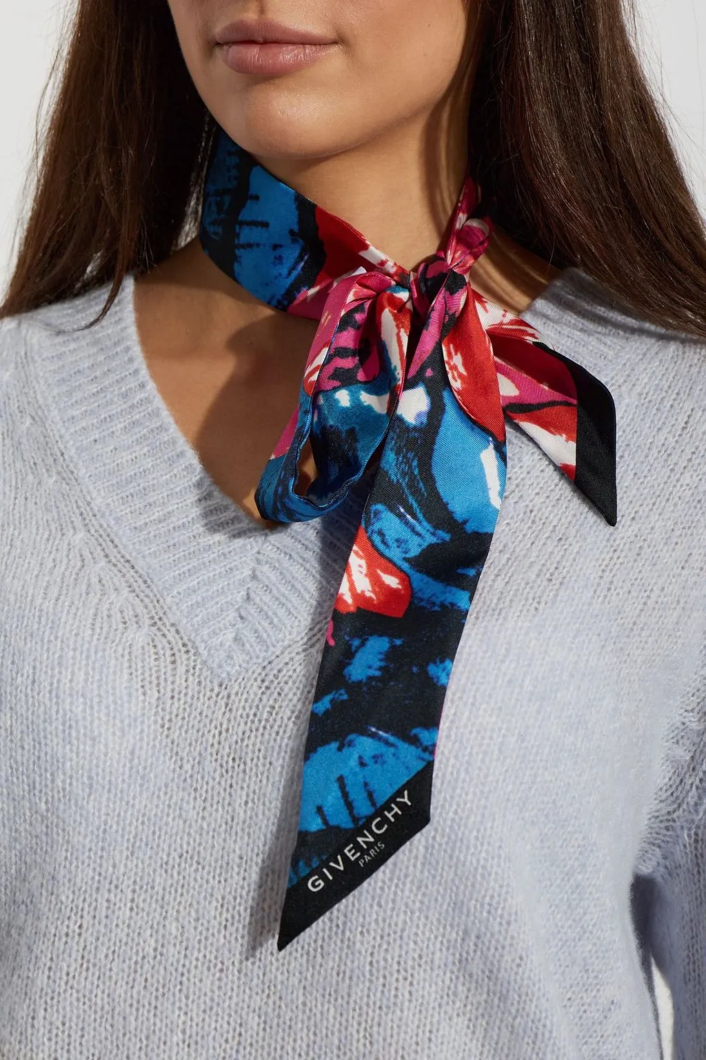 Givenchy Printed Skinny Scarf