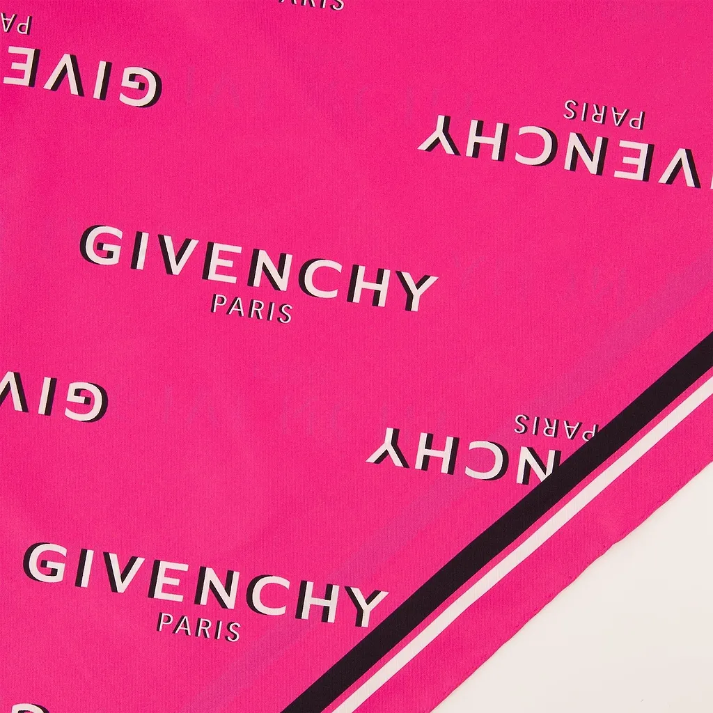 Givenchy Paris Shadow Signature Printed Square Scarf