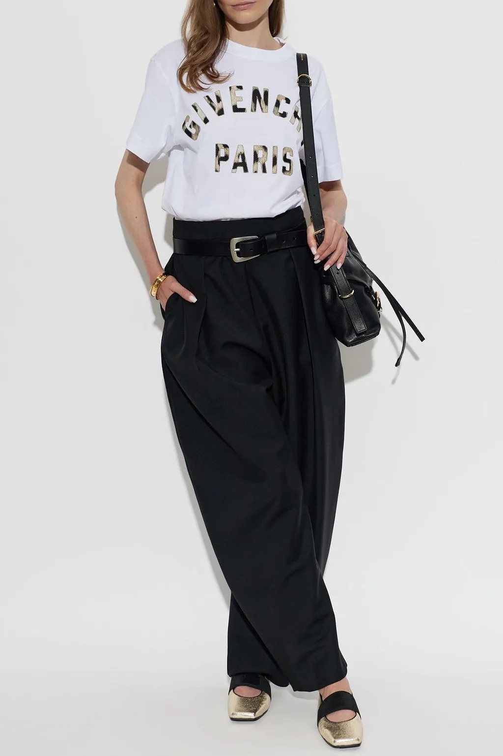 Givenchy Sliced Strap Ballet Flats