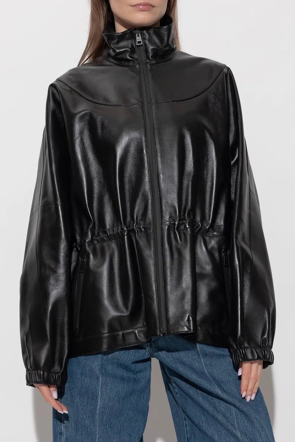 Givenchy Stand Up Collar Zip-Up Jacket