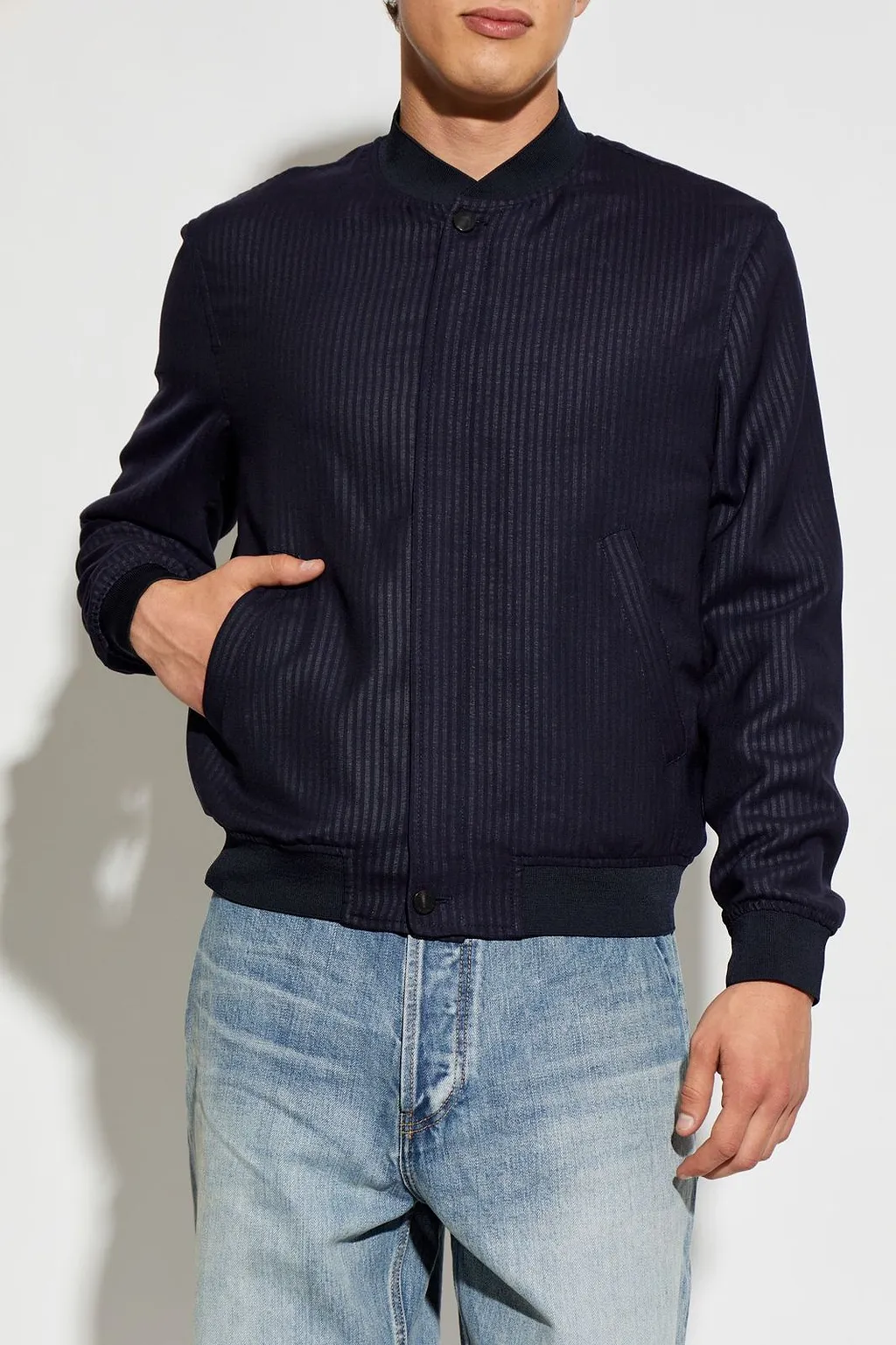 Givenchy Striped Bomber Jacket