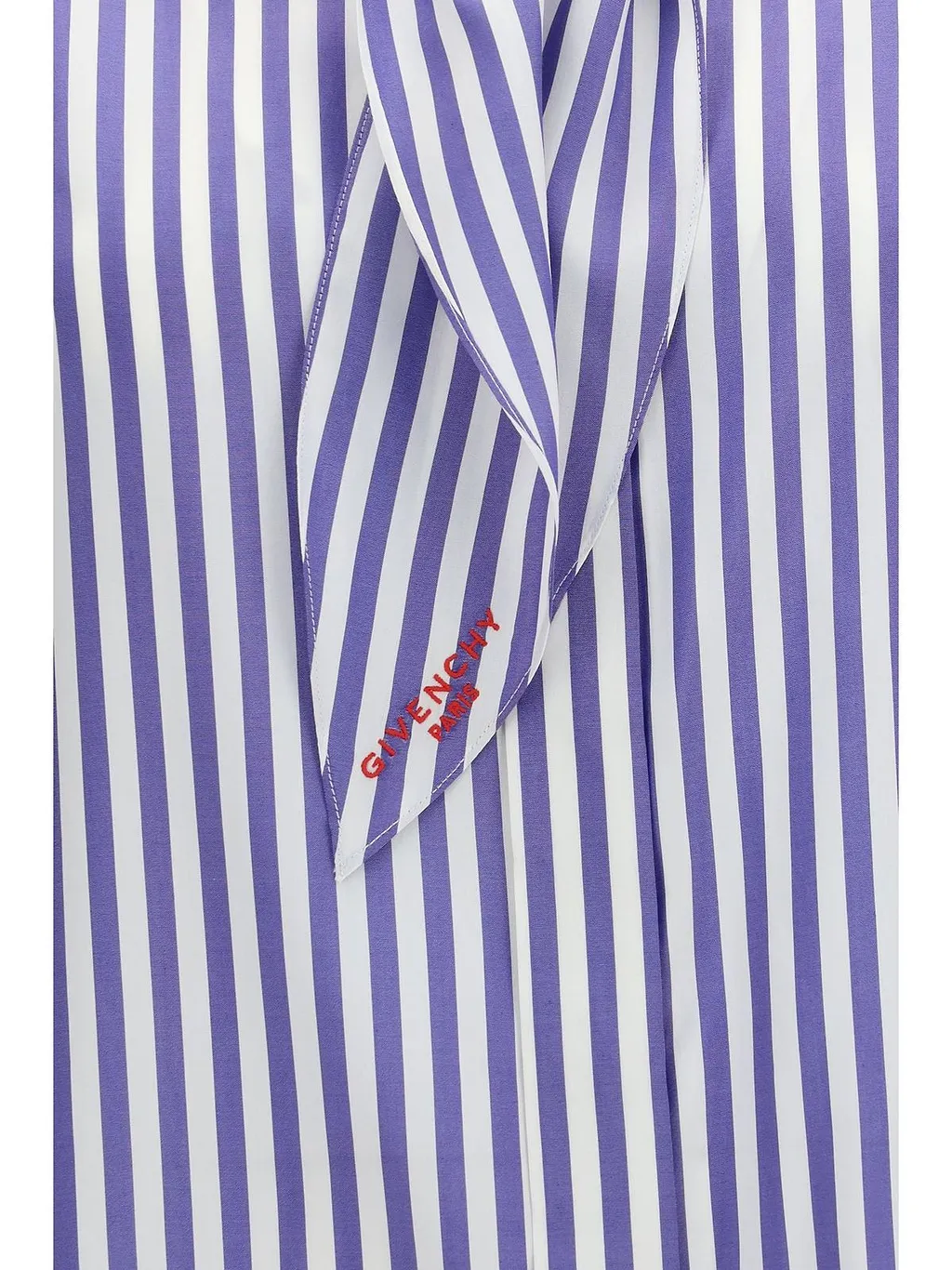 Givenchy Striped Bow-Collar Shirt