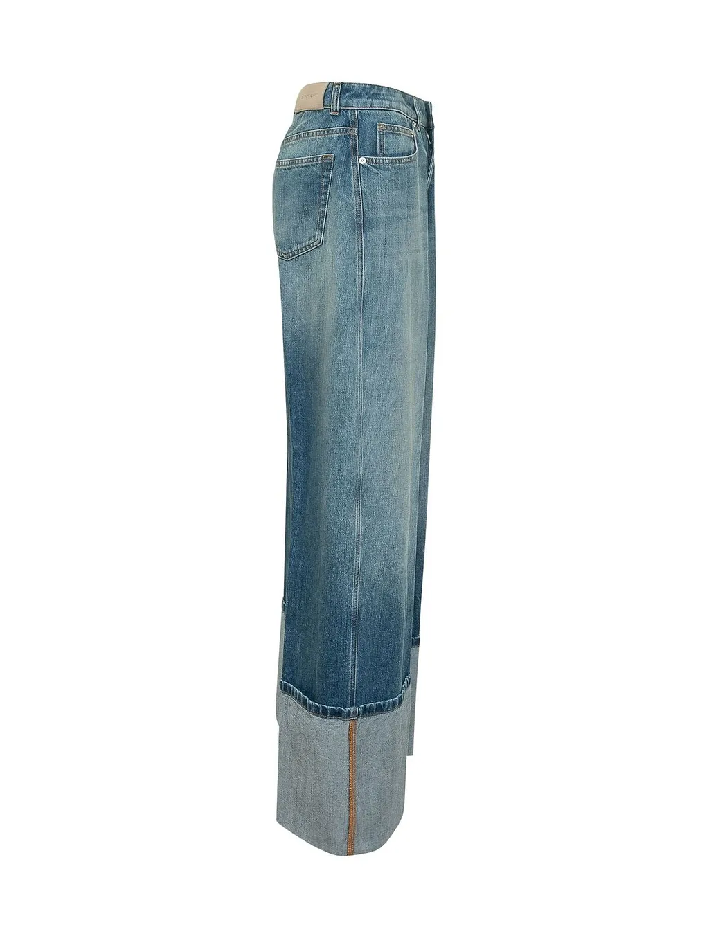 Turn-Up Hem Jeans