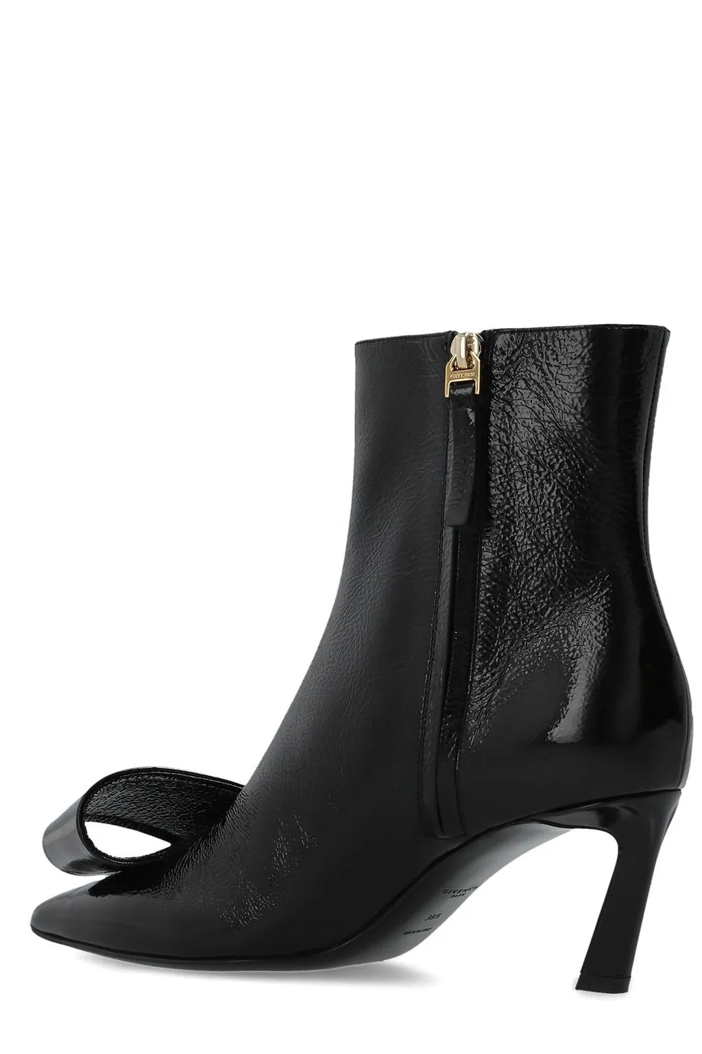 Twisted Ribbon Ankle Boots