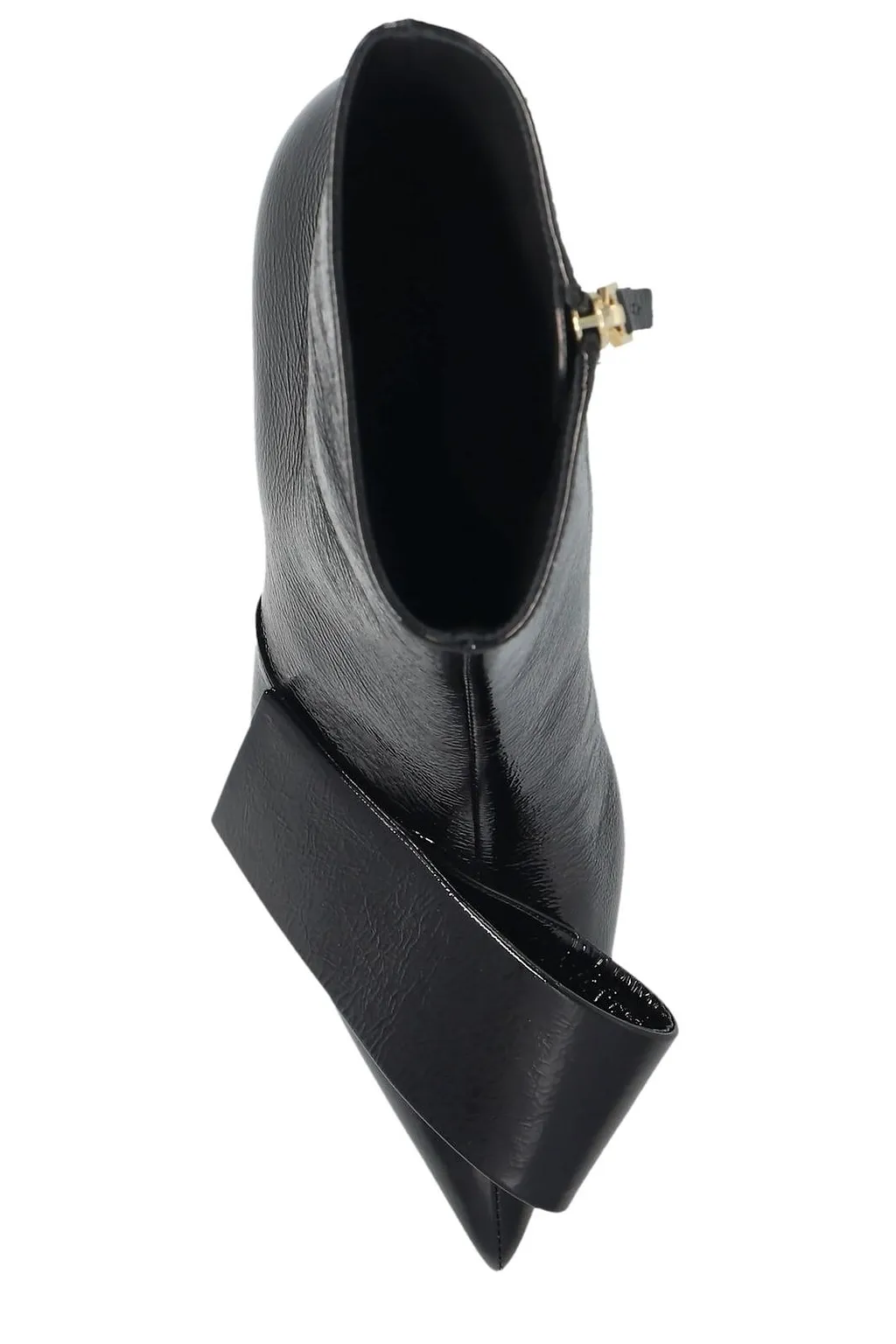 Twisted Ribbon Ankle Boots